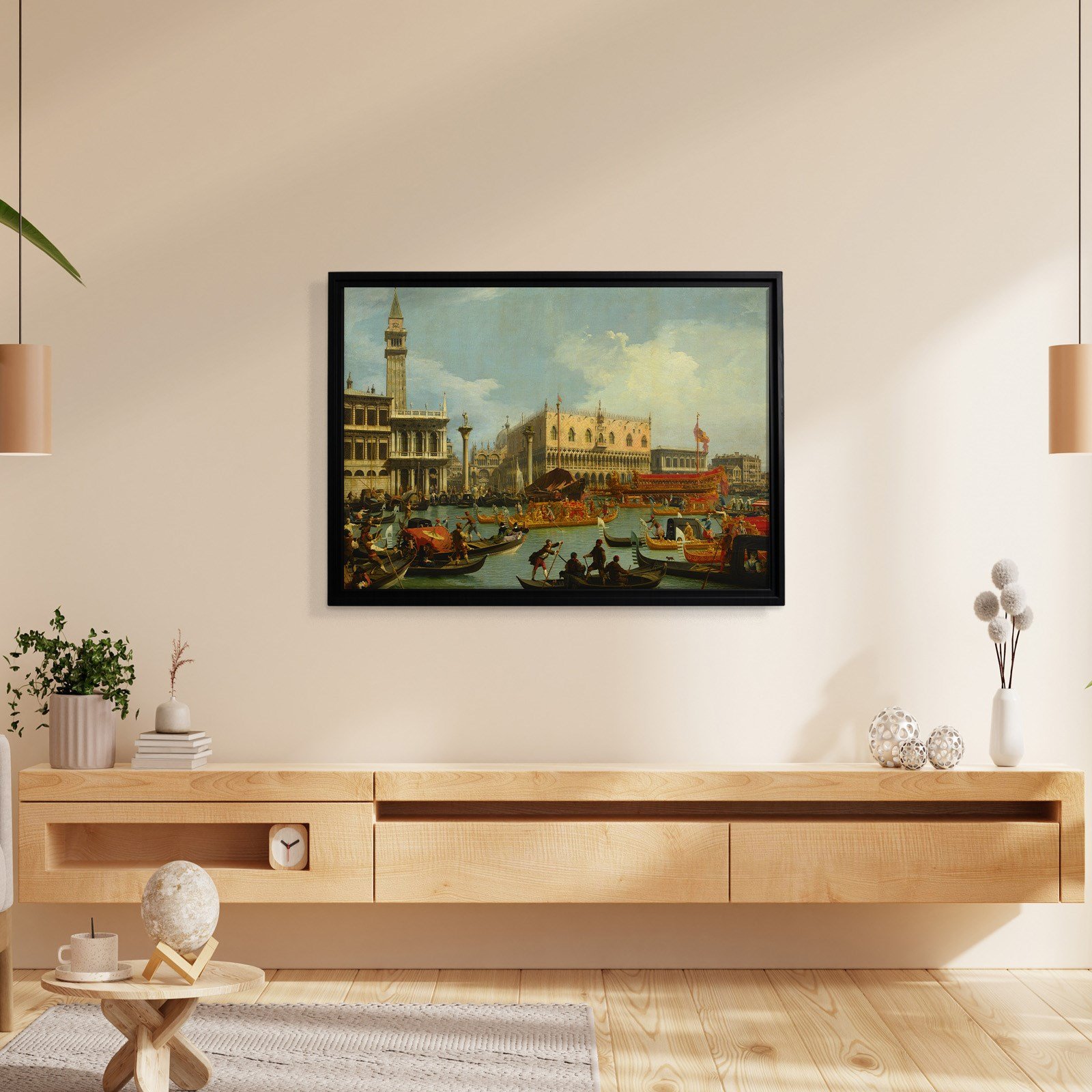 Canaletto – Venedik Bucentaur Kanvas Tablo