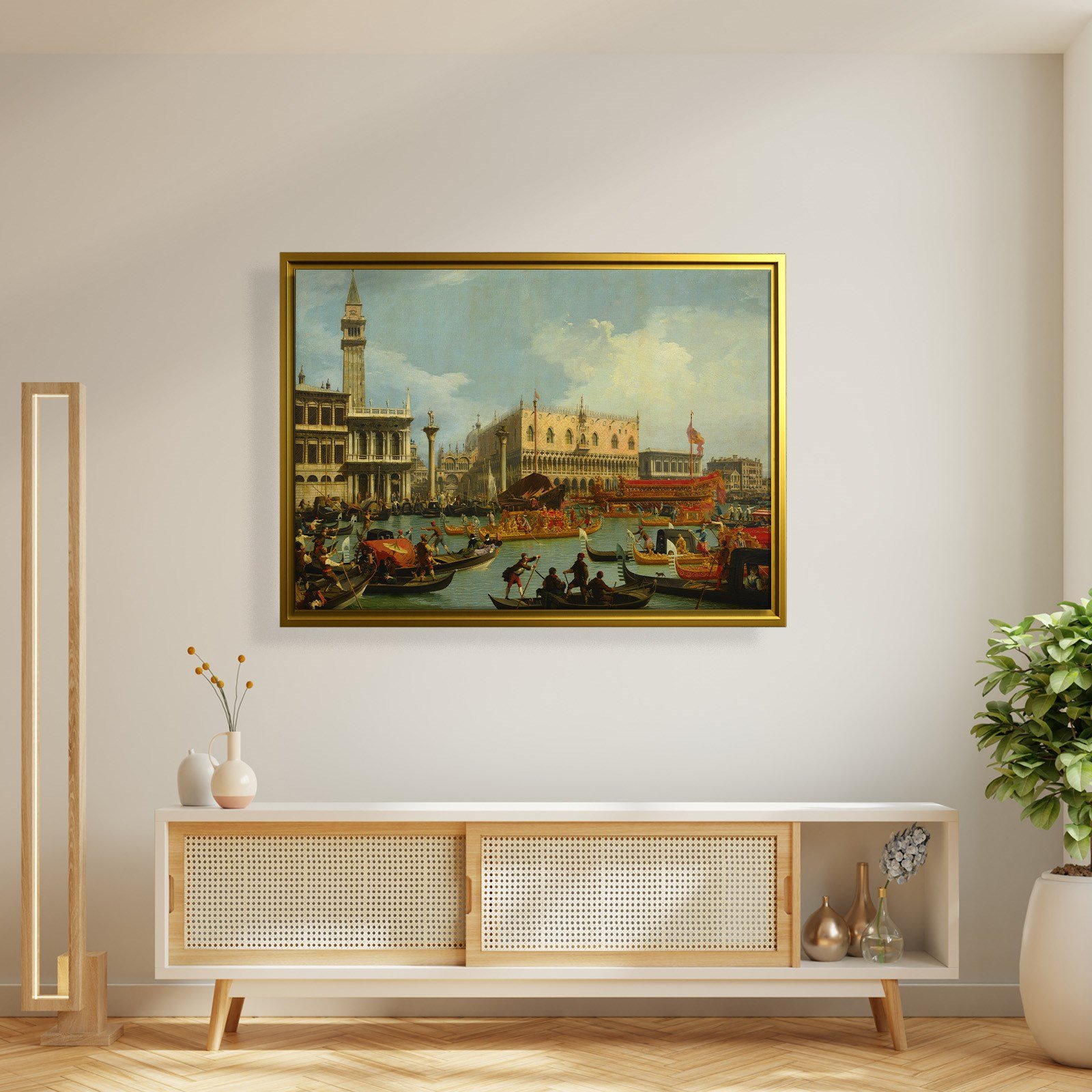 Canaletto – Venedik Bucentaur Kanvas Tablo