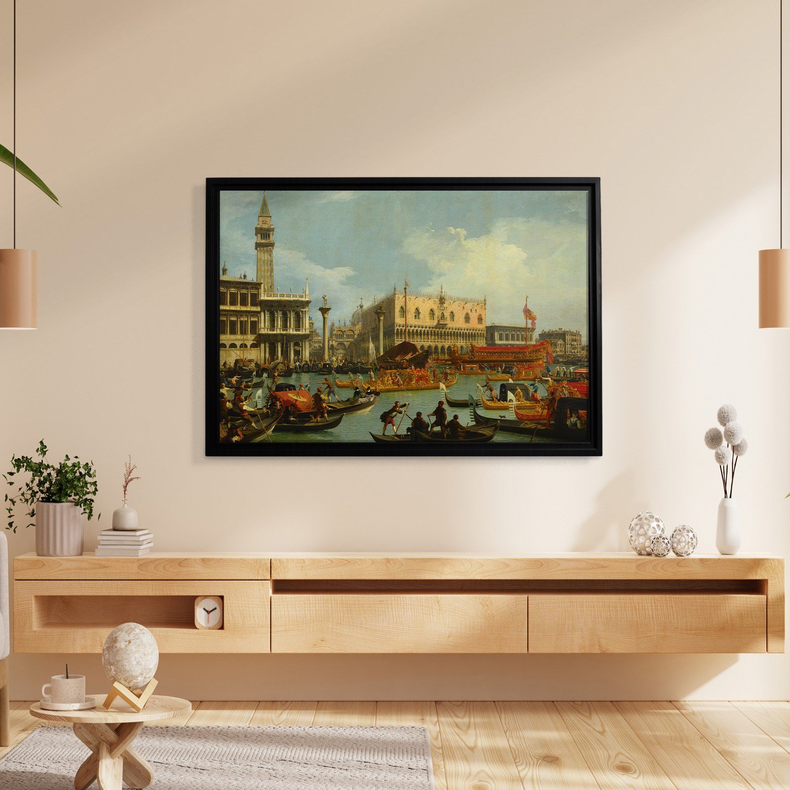 Canaletto – Venedik Bucentaur Kanvas Tablo