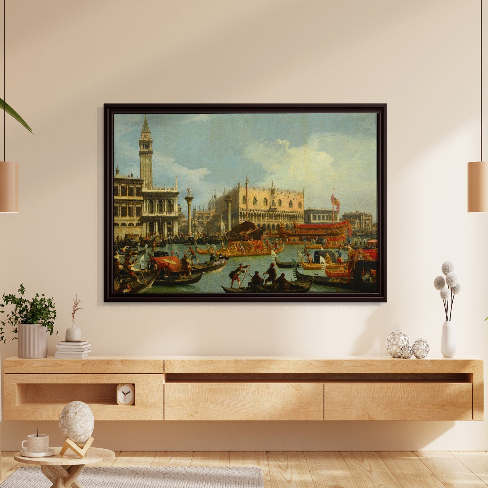 Canaletto – Venedik Bucentaur Kanvas Tablo