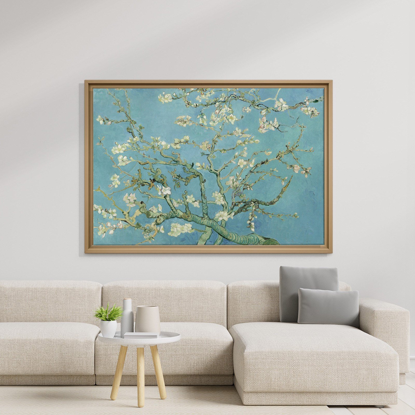 Çiçek Açan Badem Ağacı - Almond Blossom -Mavi -Vincent van Gogh
