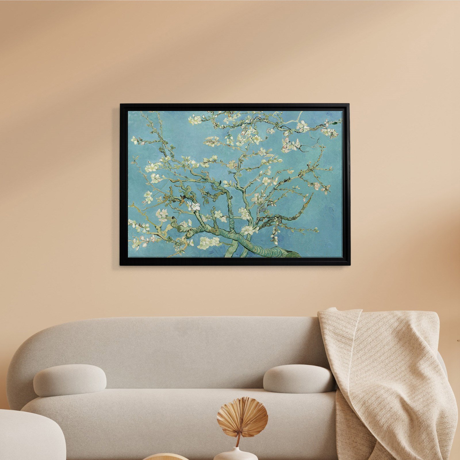 Çiçek Açan Badem Ağacı - Almond Blossom -Mavi -Vincent van Gogh