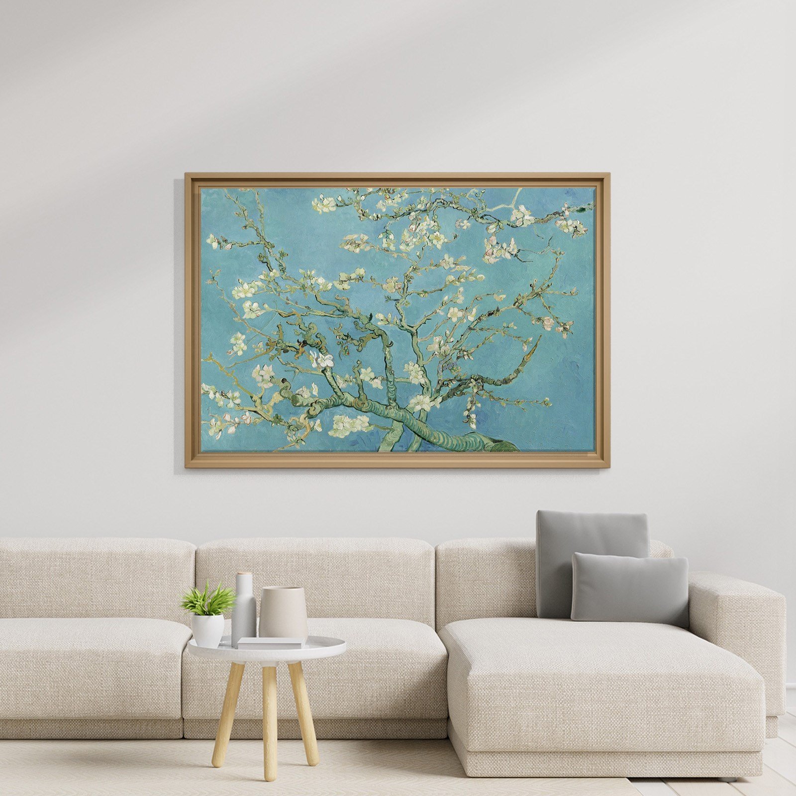 Çiçek Açan Badem Ağacı - Almond Blossom -Mavi -Vincent van Gogh