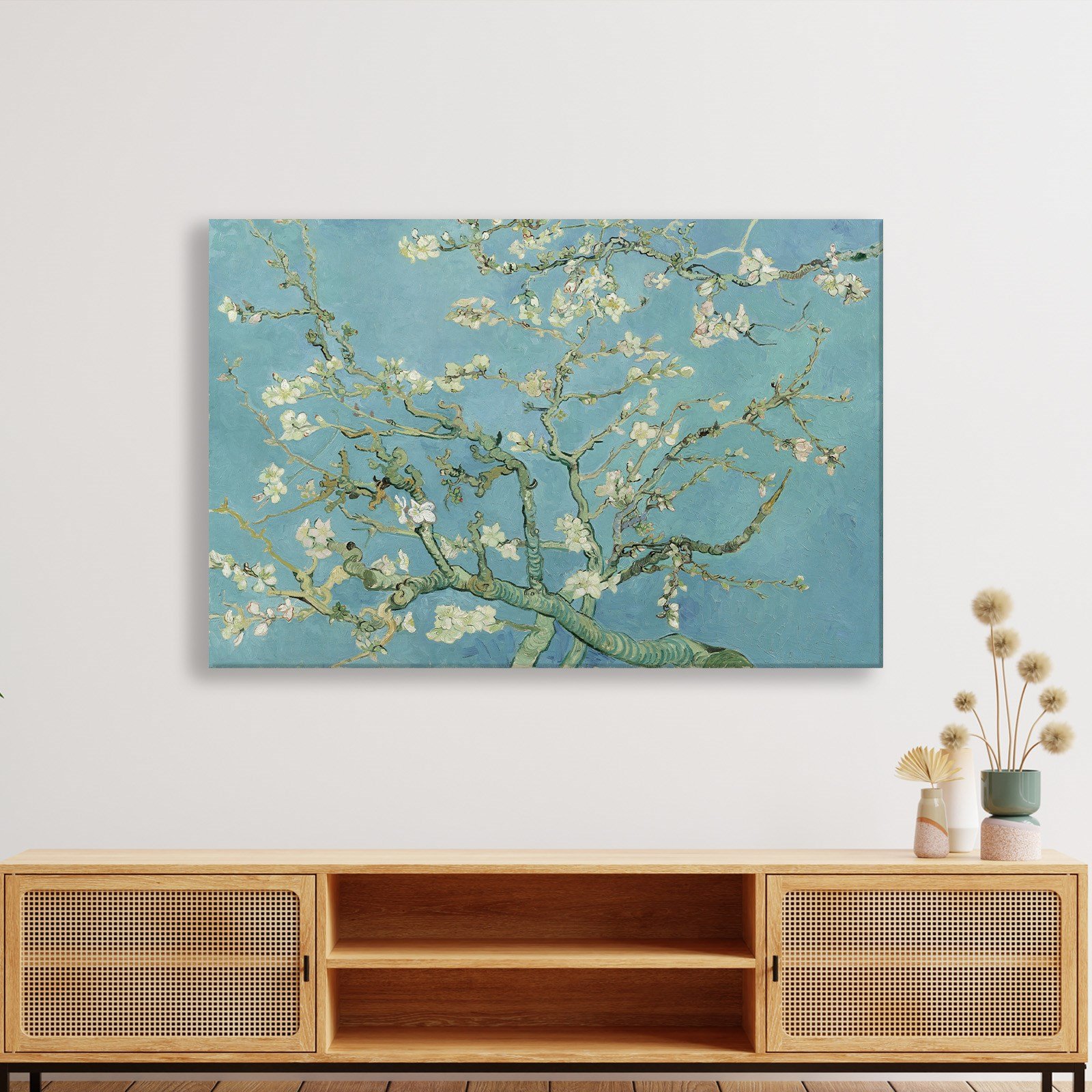 Çiçek Açan Badem Ağacı - Almond Blossom -Mavi -Vincent van Gogh