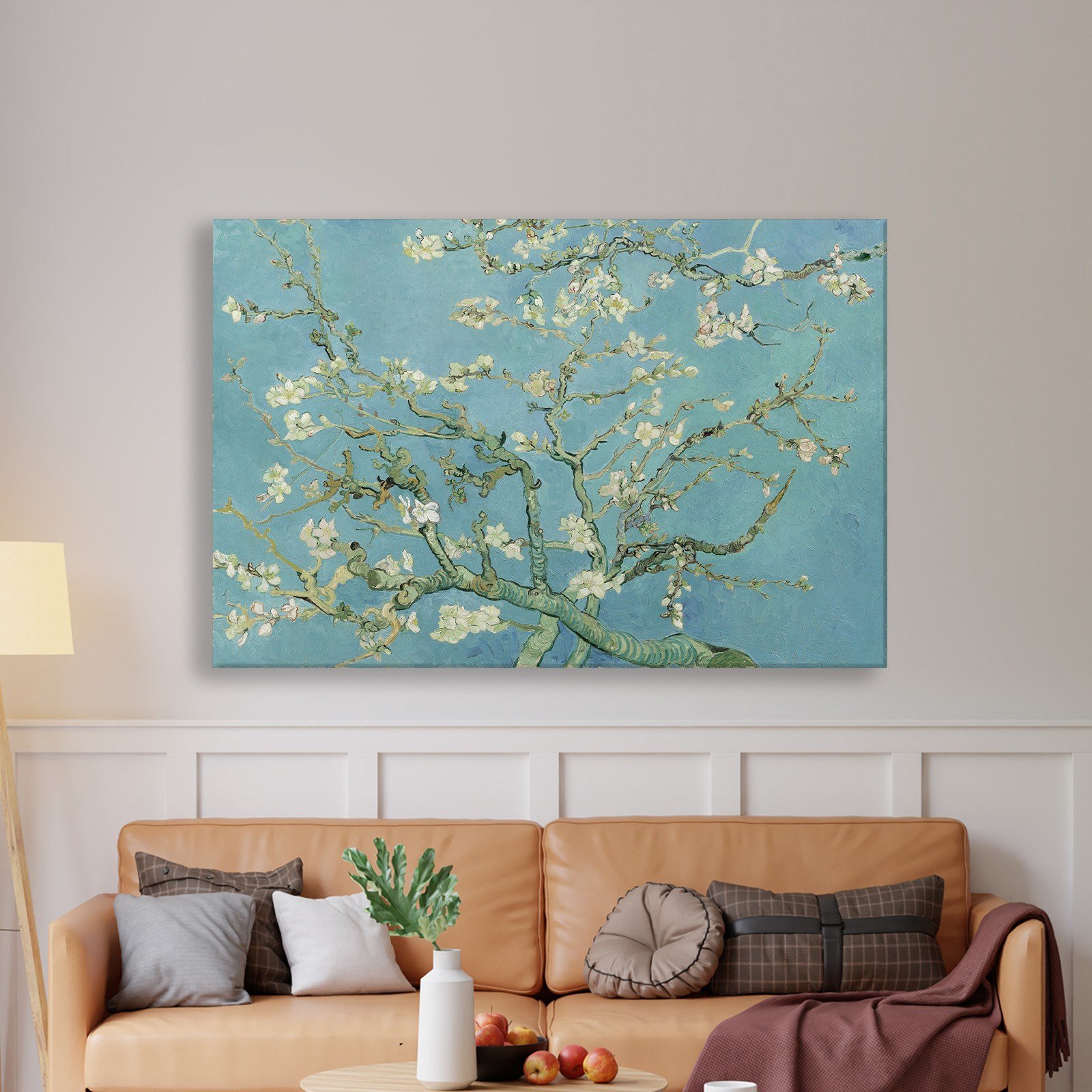 Çiçek Açan Badem Ağacı - Almond Blossom -Mavi -Vincent van Gogh