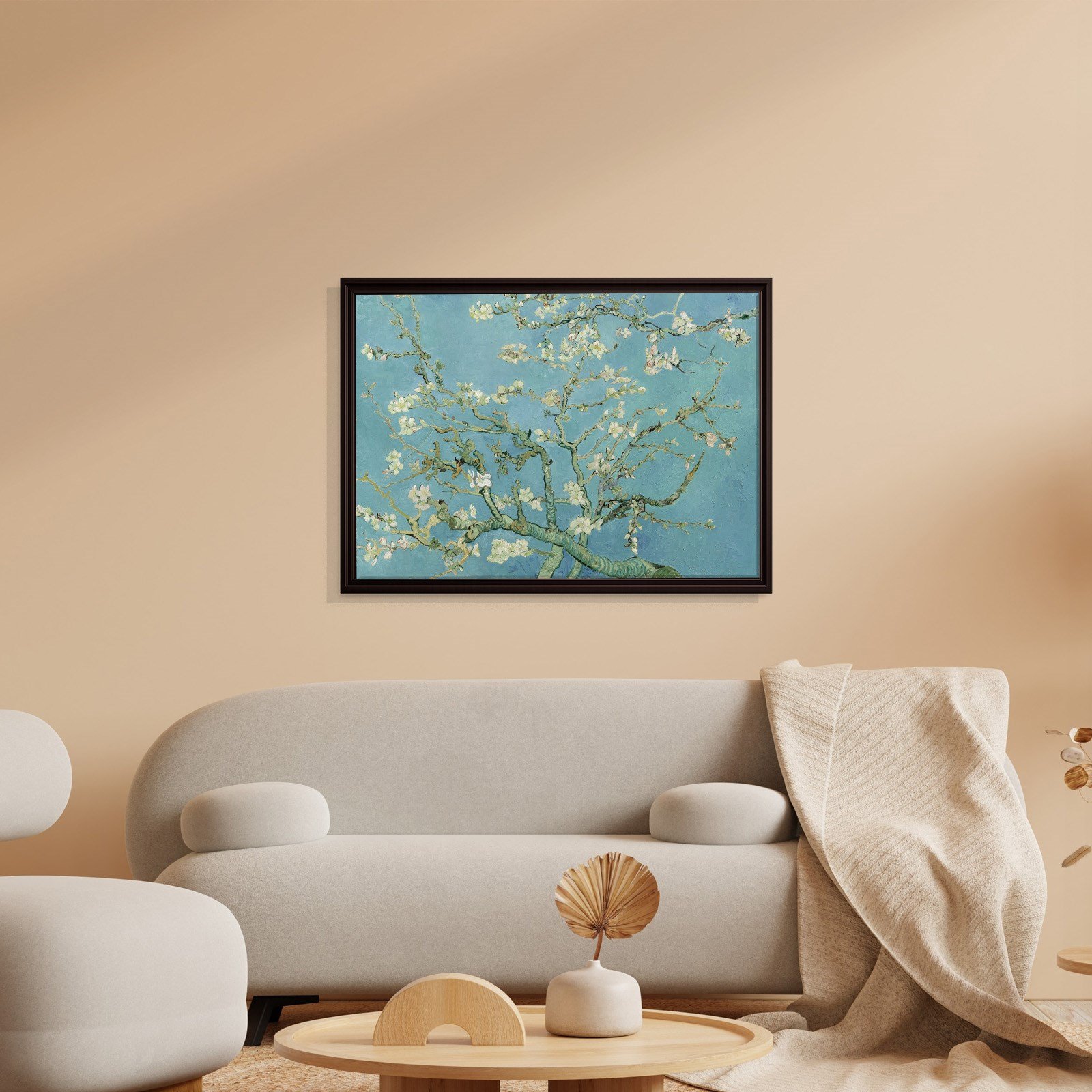 Çiçek Açan Badem Ağacı - Almond Blossom -Mavi -Vincent van Gogh