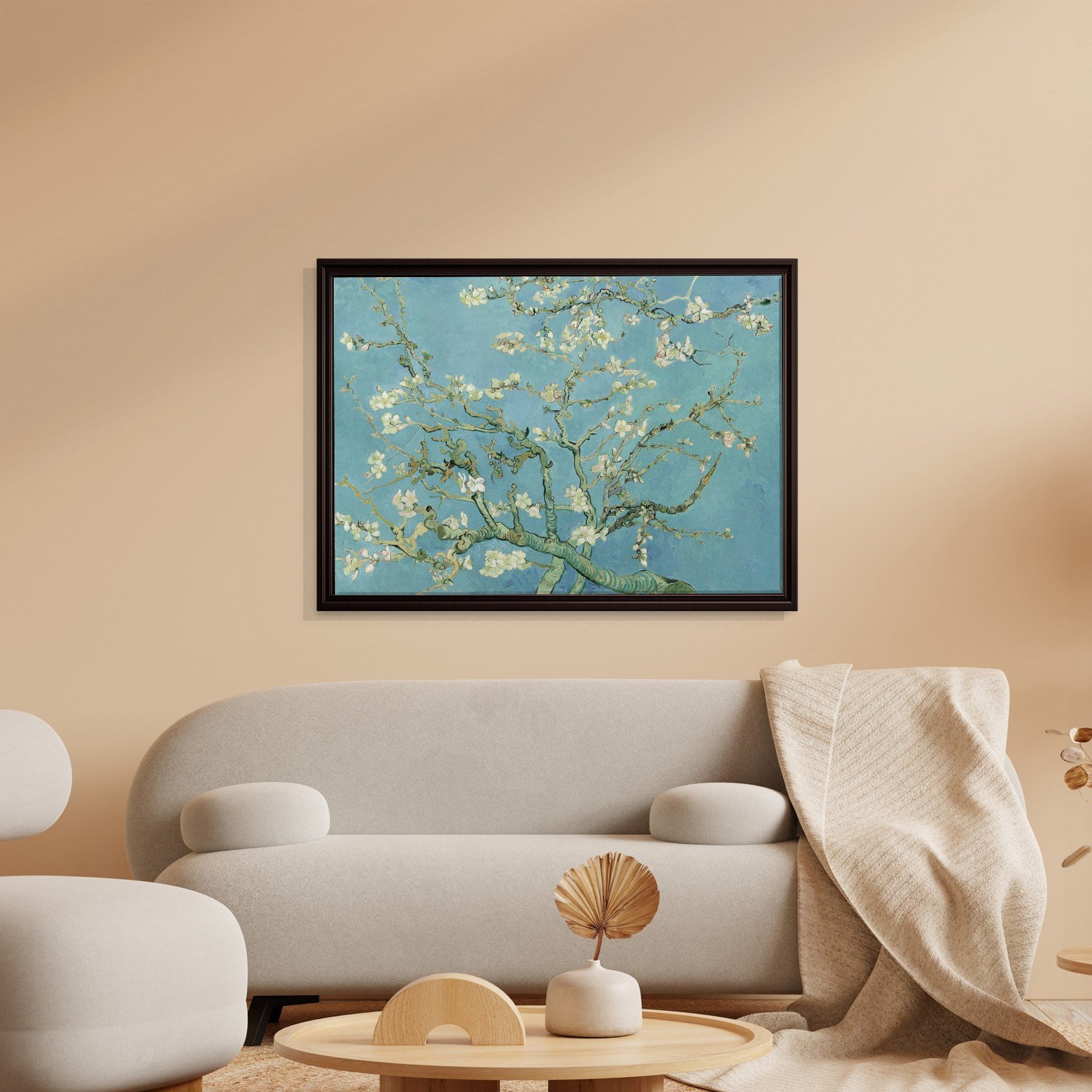 Çiçek Açan Badem Ağacı - Almond Blossom -Mavi -Vincent van Gogh