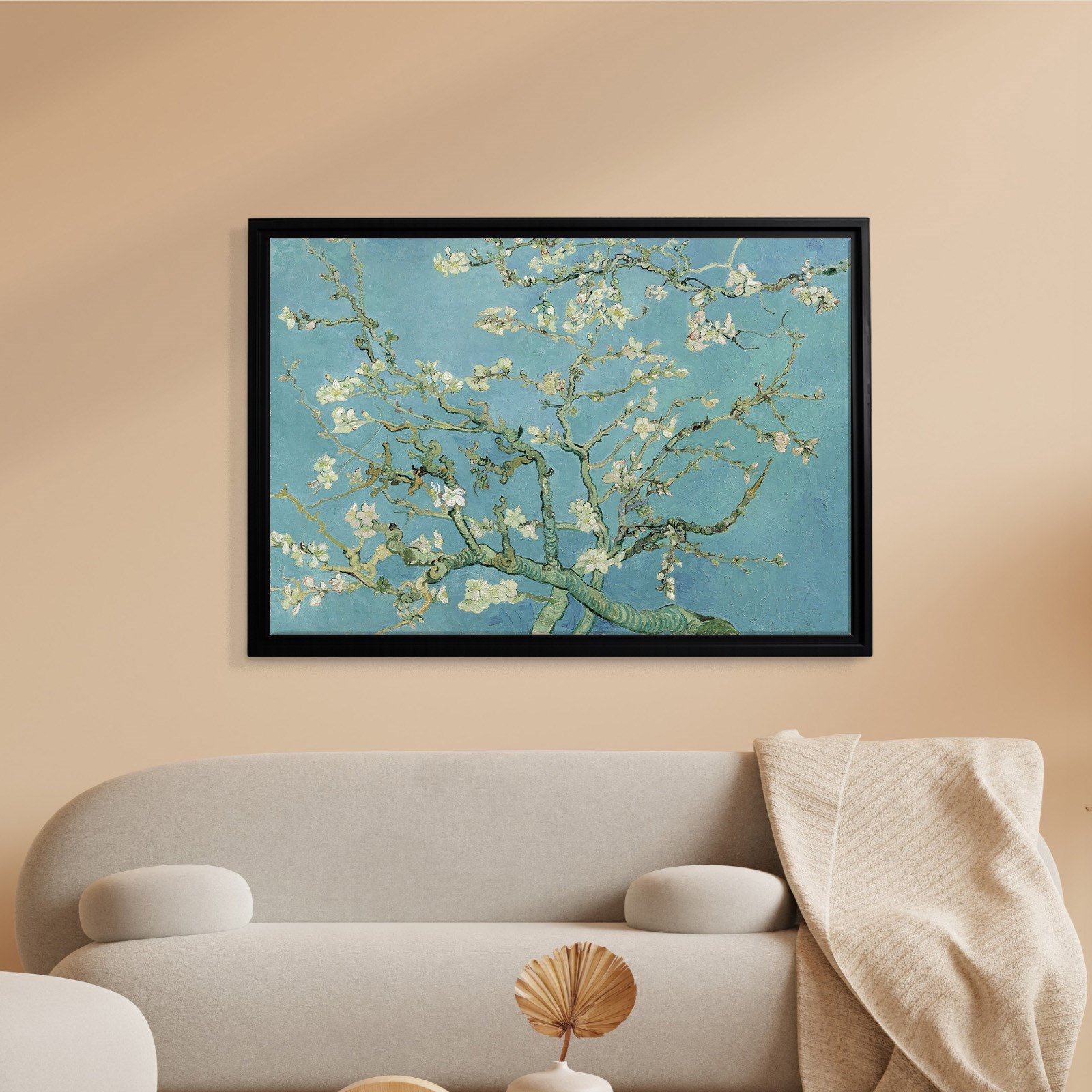 Çiçek Açan Badem Ağacı - Almond Blossom -Mavi -Vincent van Gogh