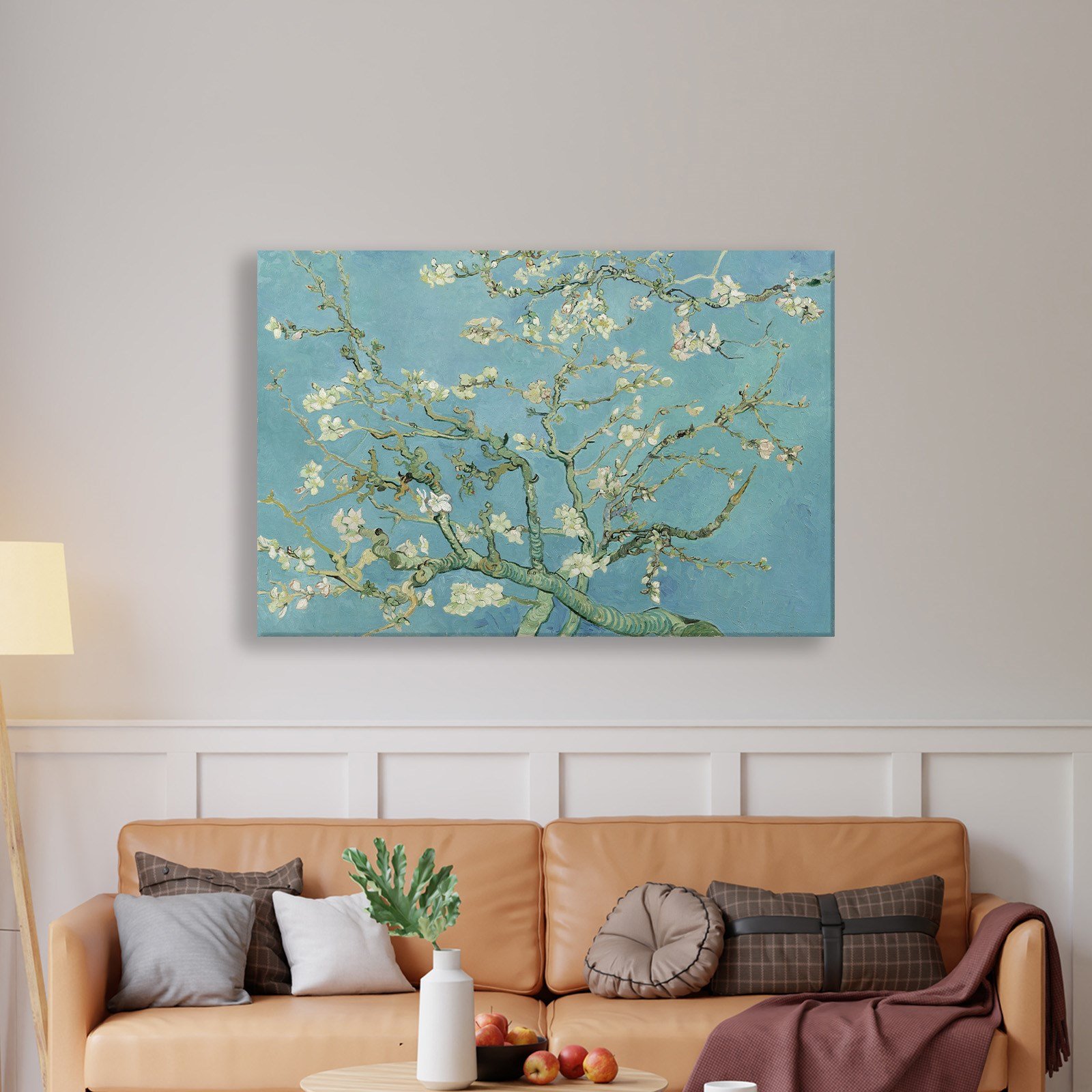 Çiçek Açan Badem Ağacı - Almond Blossom -Mavi -Vincent van Gogh