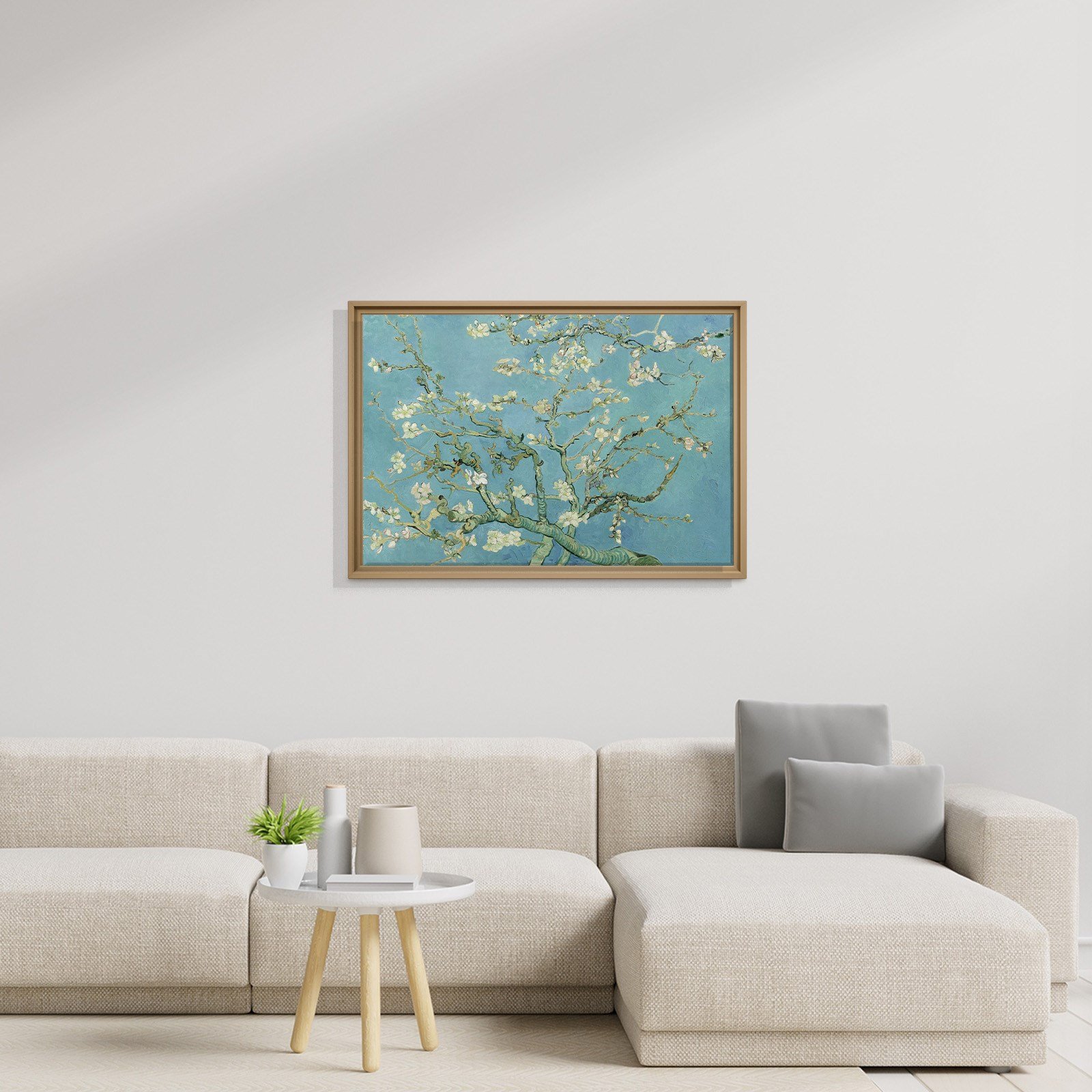 Çiçek Açan Badem Ağacı - Almond Blossom -Mavi -Vincent van Gogh