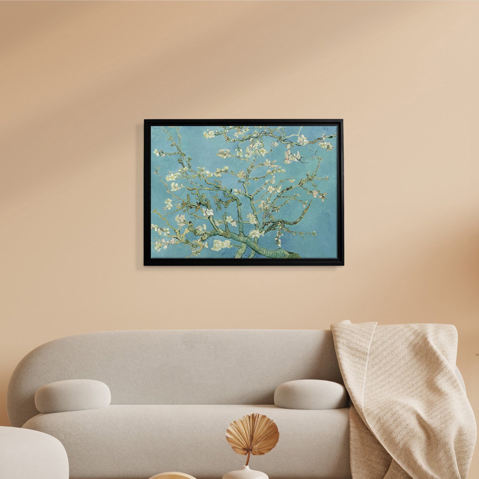 Çiçek Açan Badem Ağacı - Almond Blossom -Mavi -Vincent van Gogh