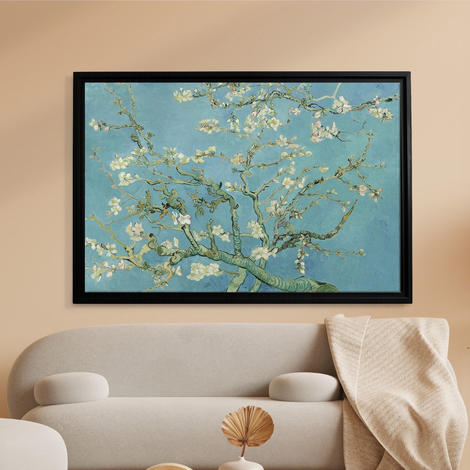 Çiçek Açan Badem Ağacı - Almond Blossom -Mavi -Vincent van Gogh