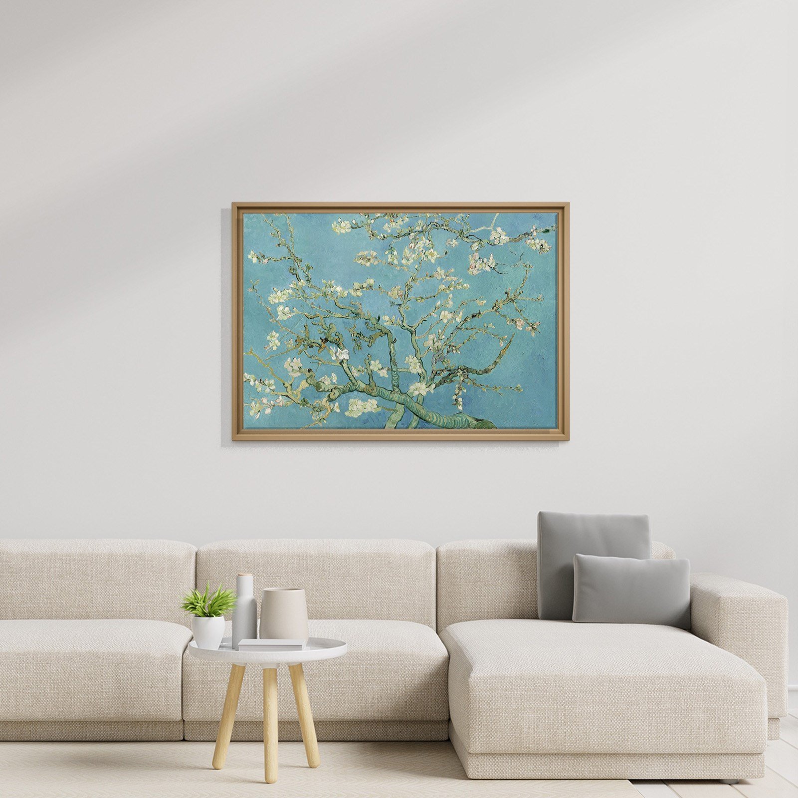 Çiçek Açan Badem Ağacı - Almond Blossom -Mavi -Vincent van Gogh