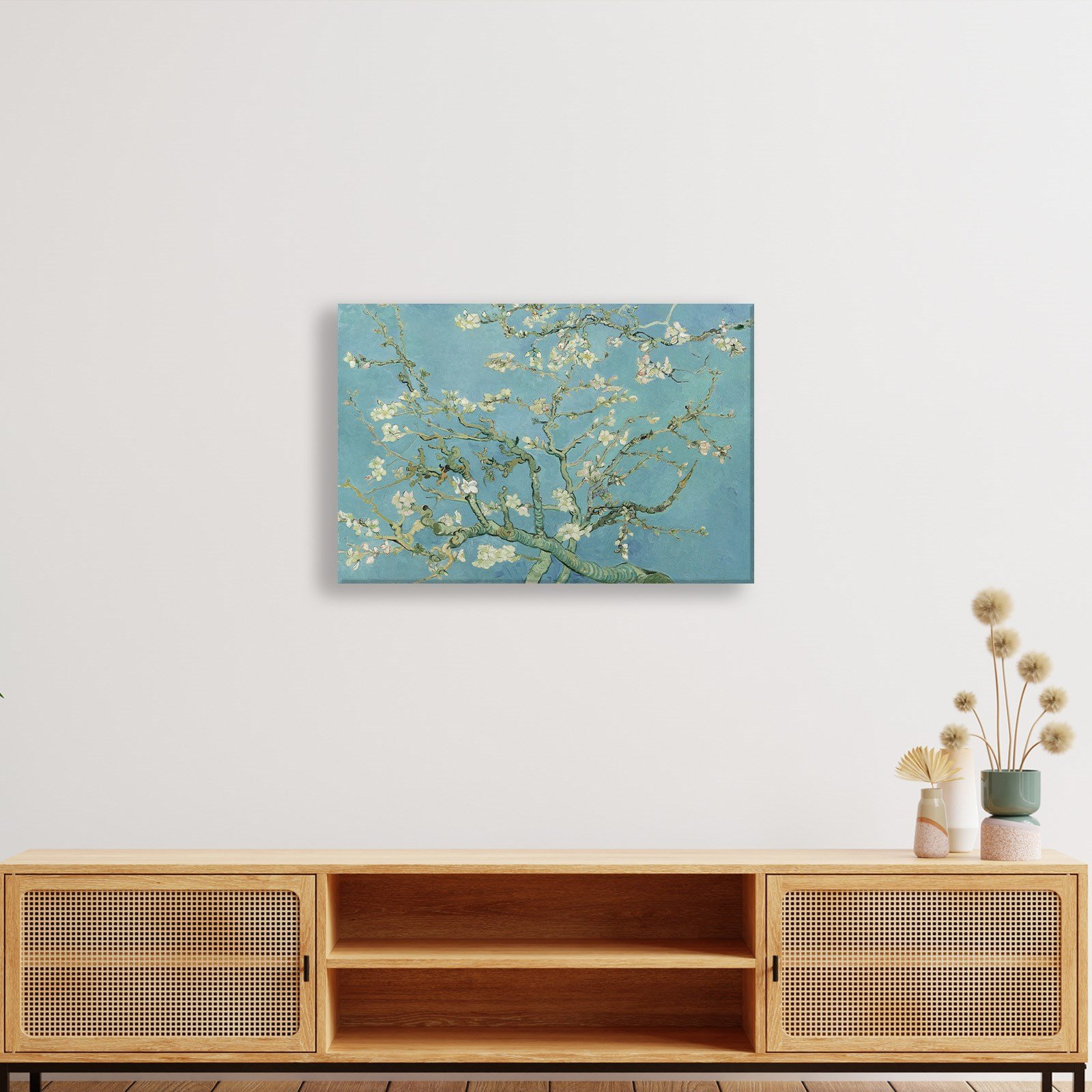 Çiçek Açan Badem Ağacı - Almond Blossom -Mavi -Vincent van Gogh