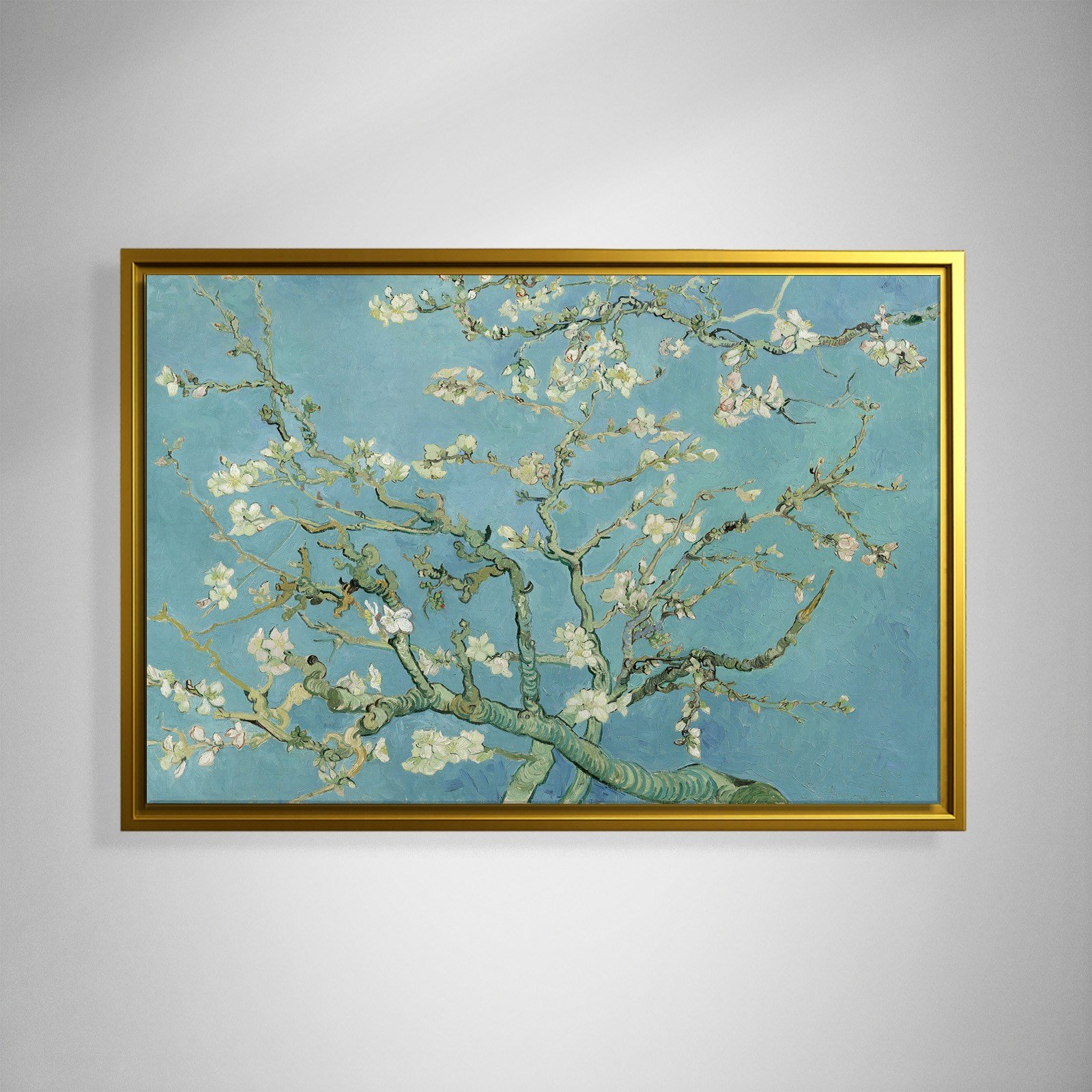 Çiçek Açan Badem Ağacı - Almond Blossom -Mavi -Vincent van Gogh