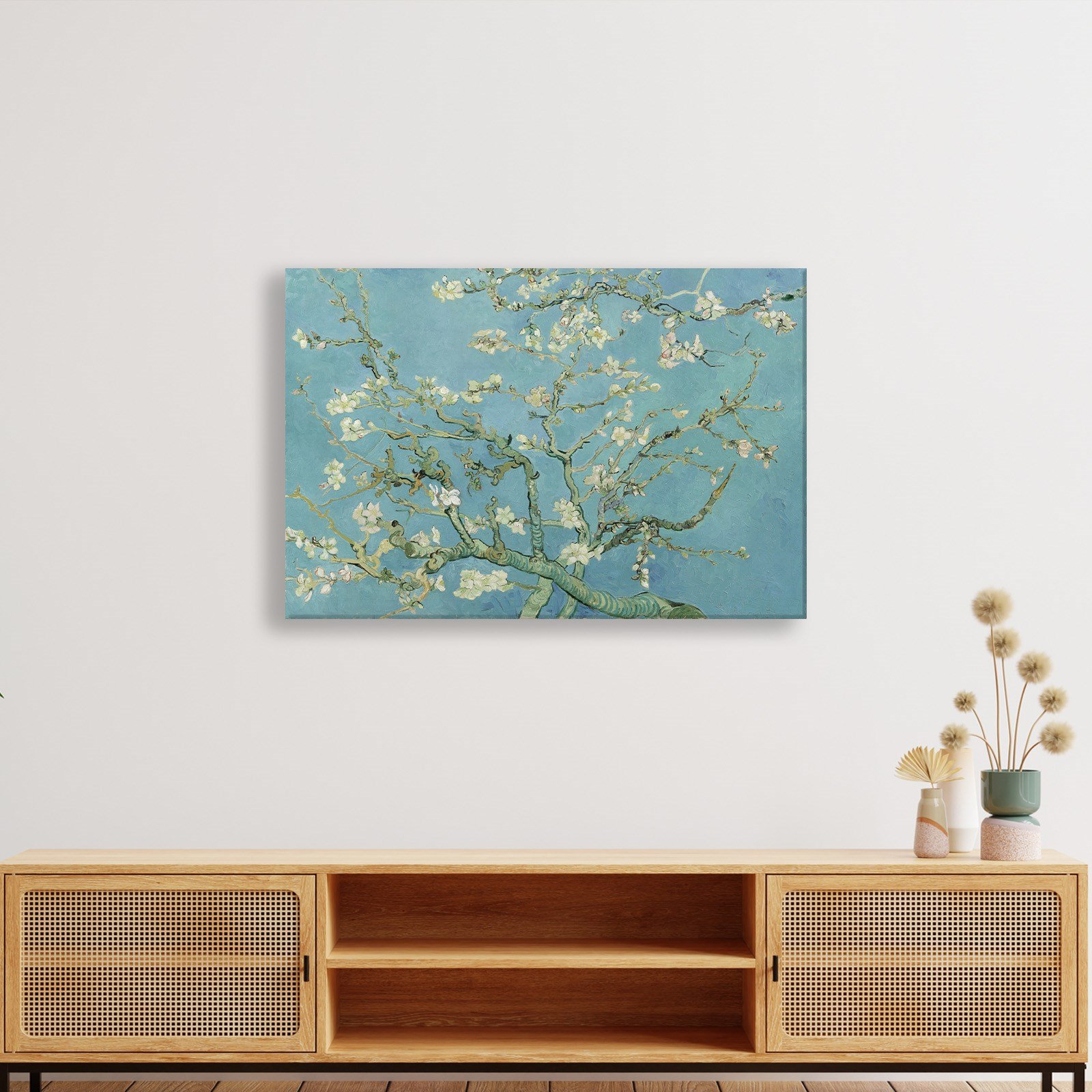 Çiçek Açan Badem Ağacı - Almond Blossom -Mavi -Vincent van Gogh