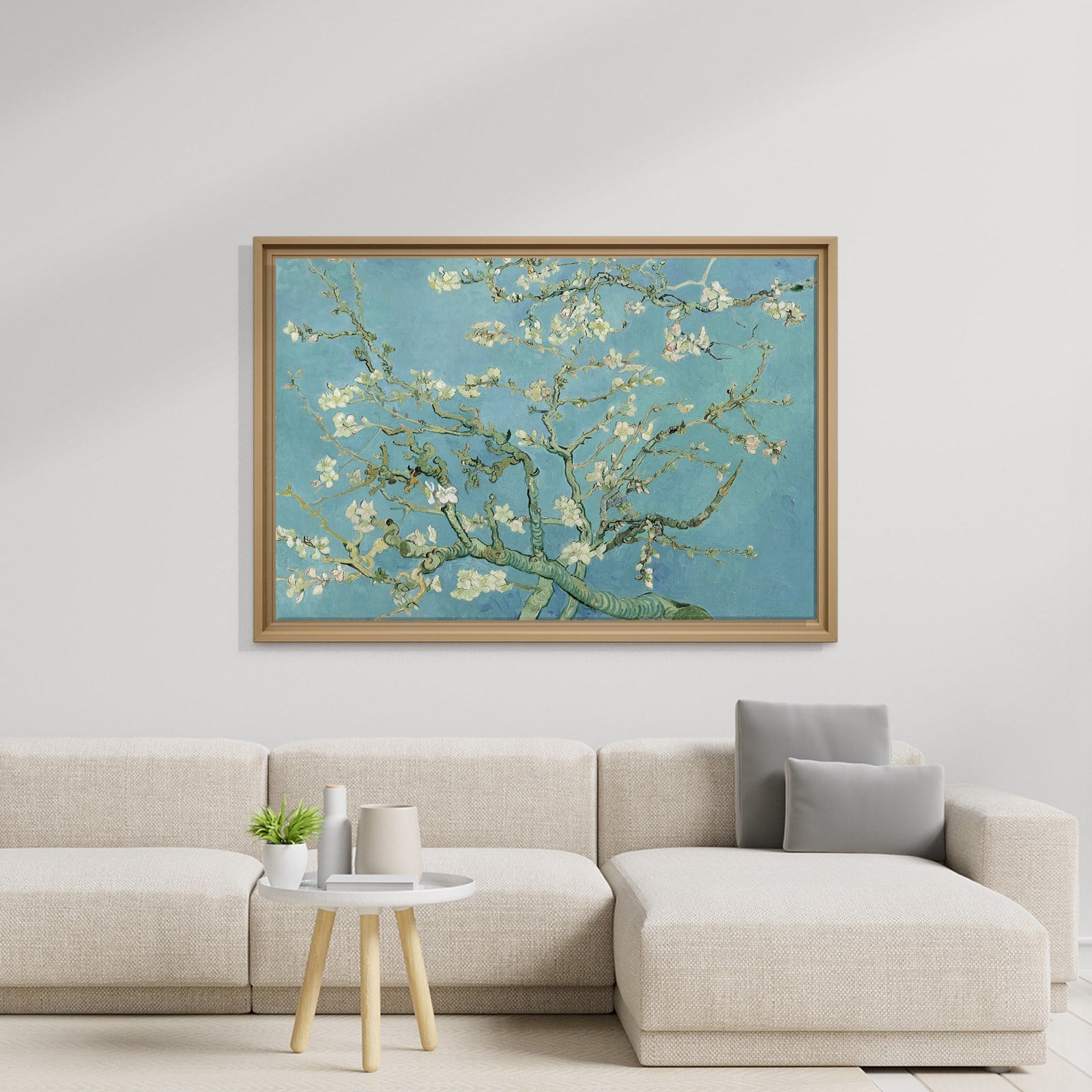 Çiçek Açan Badem Ağacı - Almond Blossom -Mavi -Vincent van Gogh