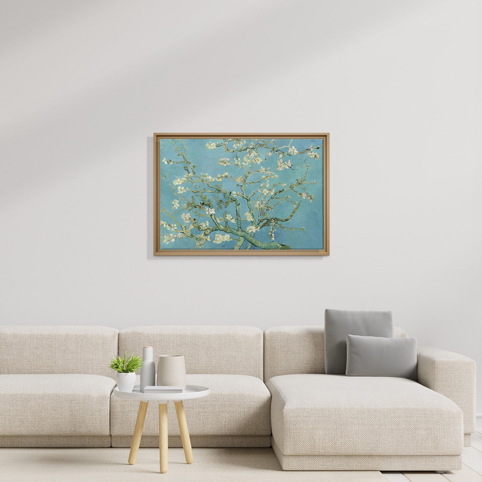 Çiçek Açan Badem Ağacı - Almond Blossom -Mavi -Vincent van Gogh