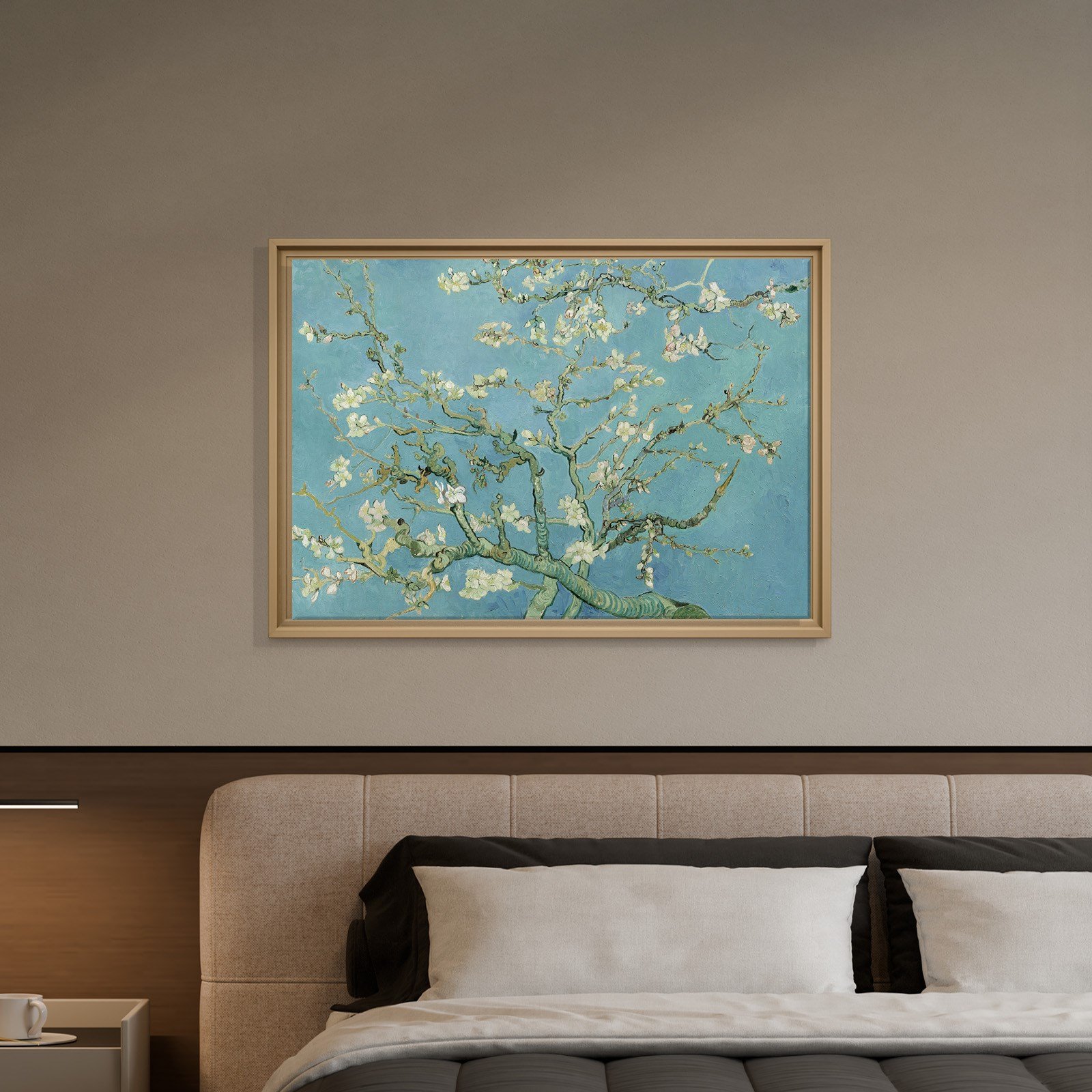 Çiçek Açan Badem Ağacı - Almond Blossom -Mavi -Vincent van Gogh