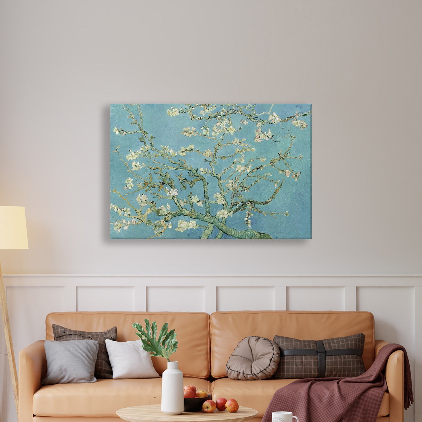 Çiçek Açan Badem Ağacı - Almond Blossom -Mavi -Vincent van Gogh