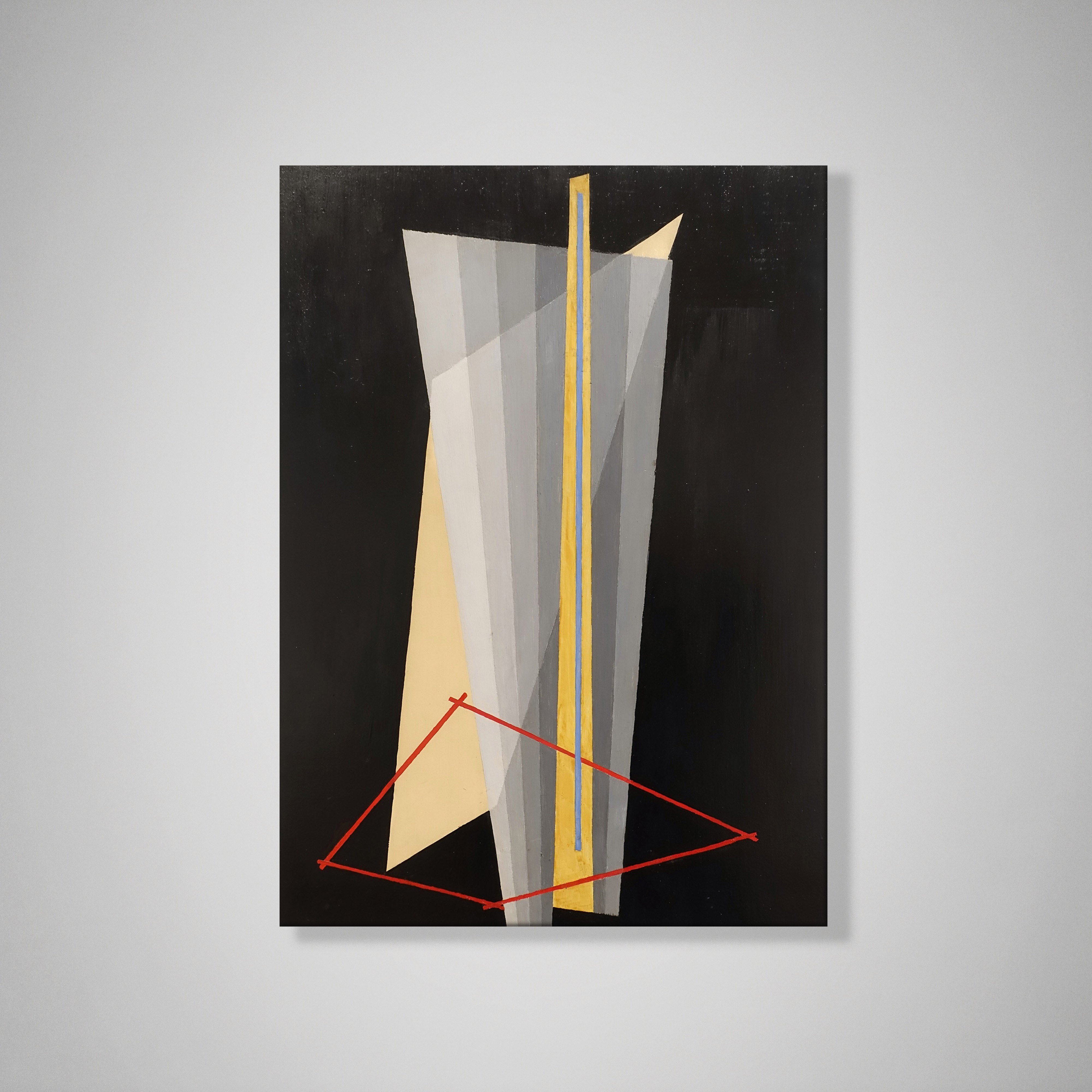 Construction (1922) Kanvas Tablo – László Moholy-Nagy Bauhaus Soyut Geometrik Modern Sanat Baskısı