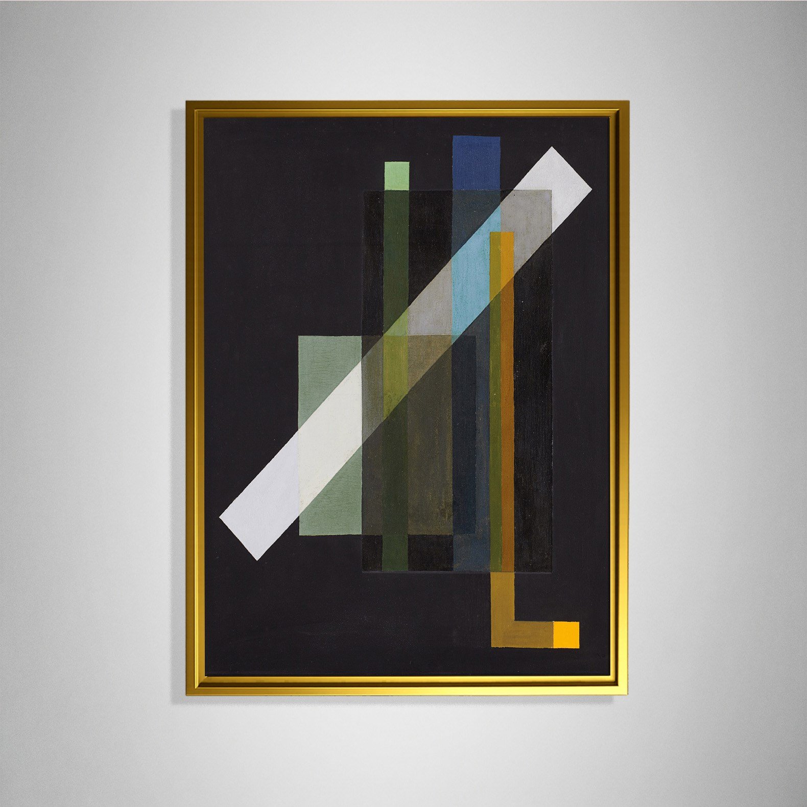 Construction (1924) Kanvas Tablo – László Moholy-Nagy Bauhaus Soyut Geometrik Modern Sanat Baskısı