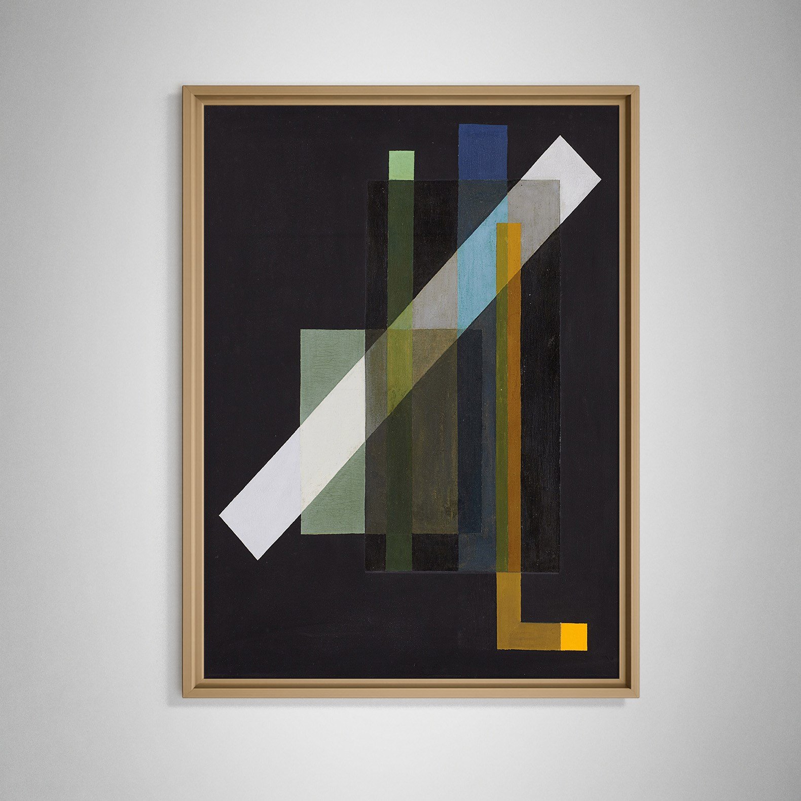 Construction (1924) Kanvas Tablo – László Moholy-Nagy Bauhaus Soyut Geometrik Modern Sanat Baskısı