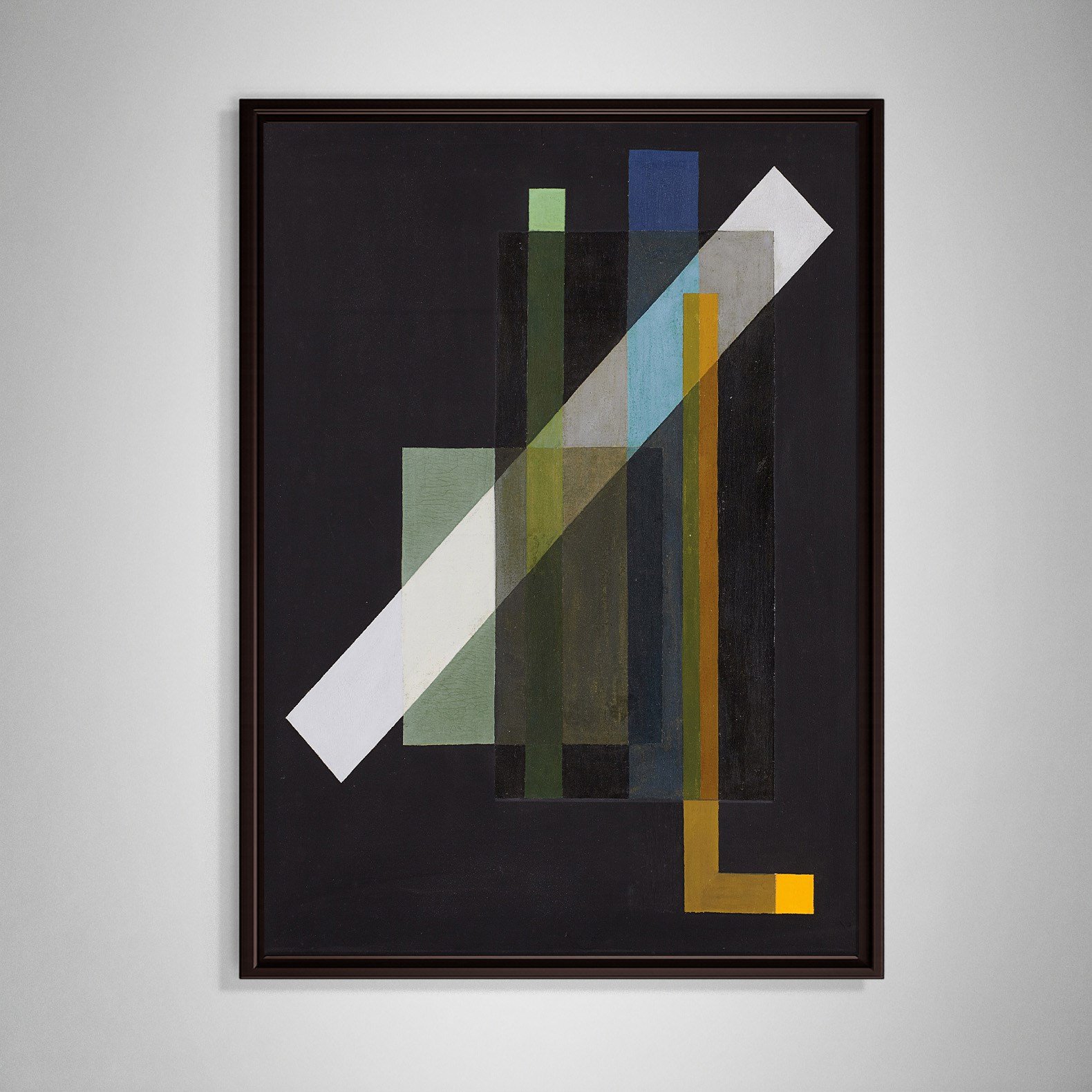Construction (1924) Kanvas Tablo – László Moholy-Nagy Bauhaus Soyut Geometrik Modern Sanat Baskısı