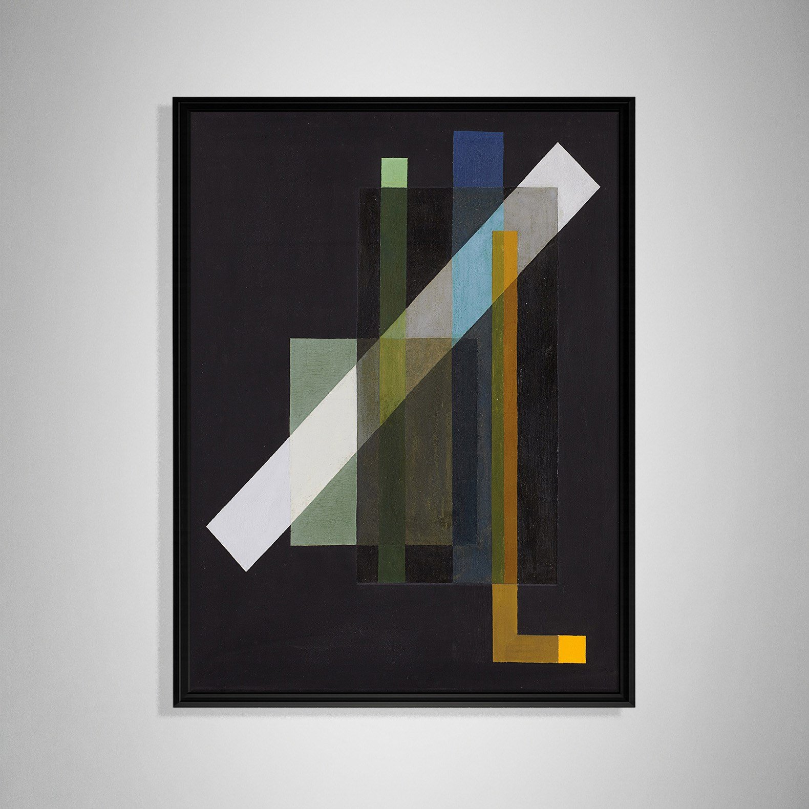 Construction (1924) Kanvas Tablo – László Moholy-Nagy Bauhaus Soyut Geometrik Modern Sanat Baskısı