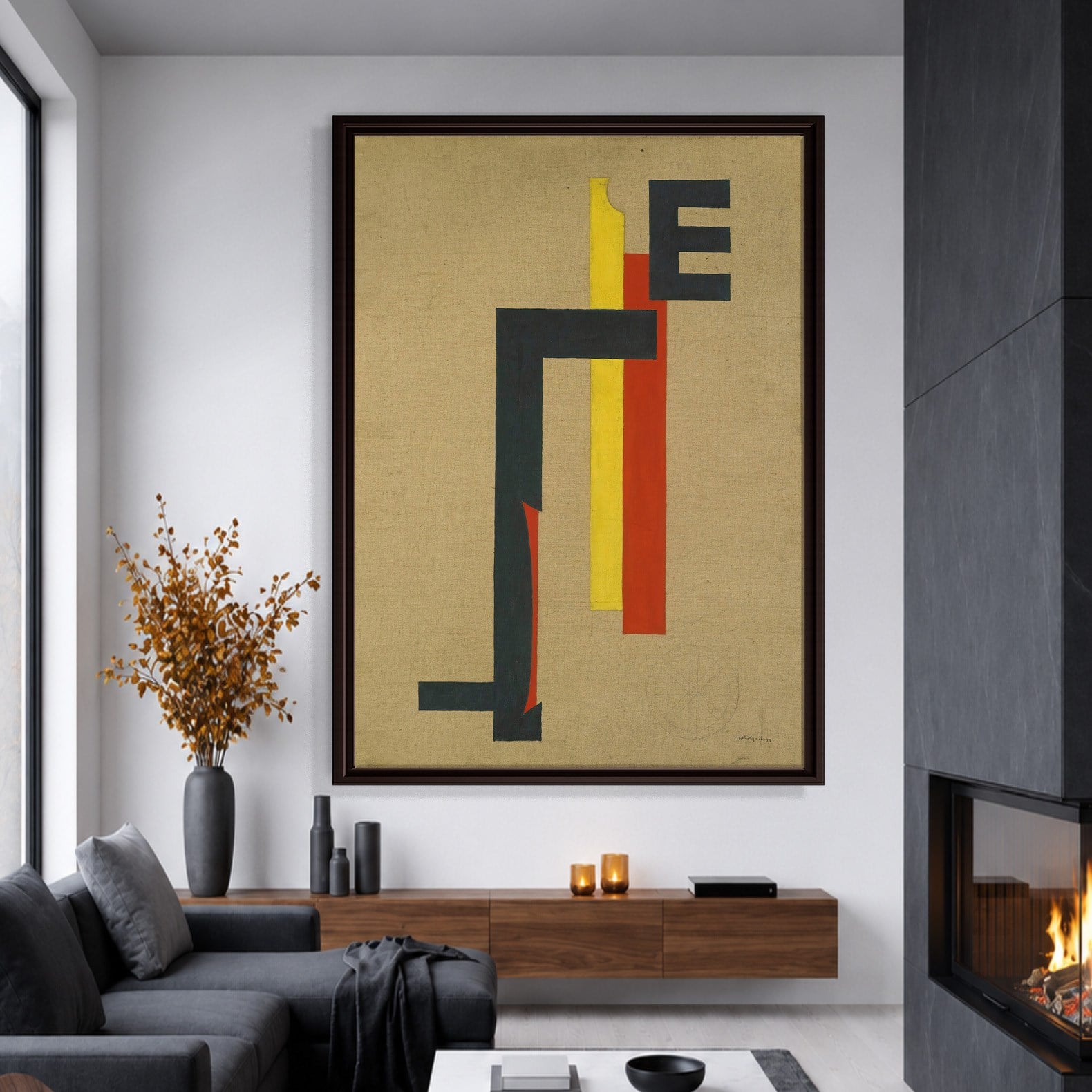 E-Bild (E Picture) 1921 Kanvas Tablo – El Lissitzky Soyut Geometrik Modern Sanat Baskısı
