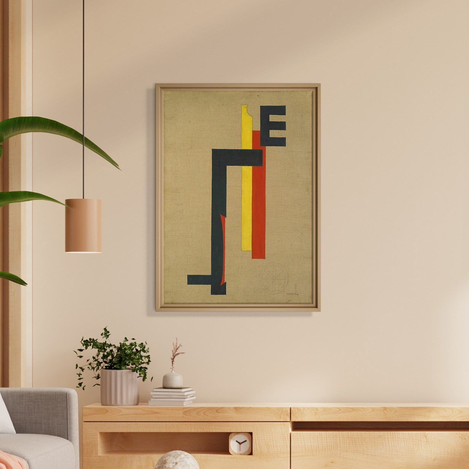 E-Bild (E Picture) 1921 Kanvas Tablo – El Lissitzky Soyut Geometrik Modern Sanat Baskısı
