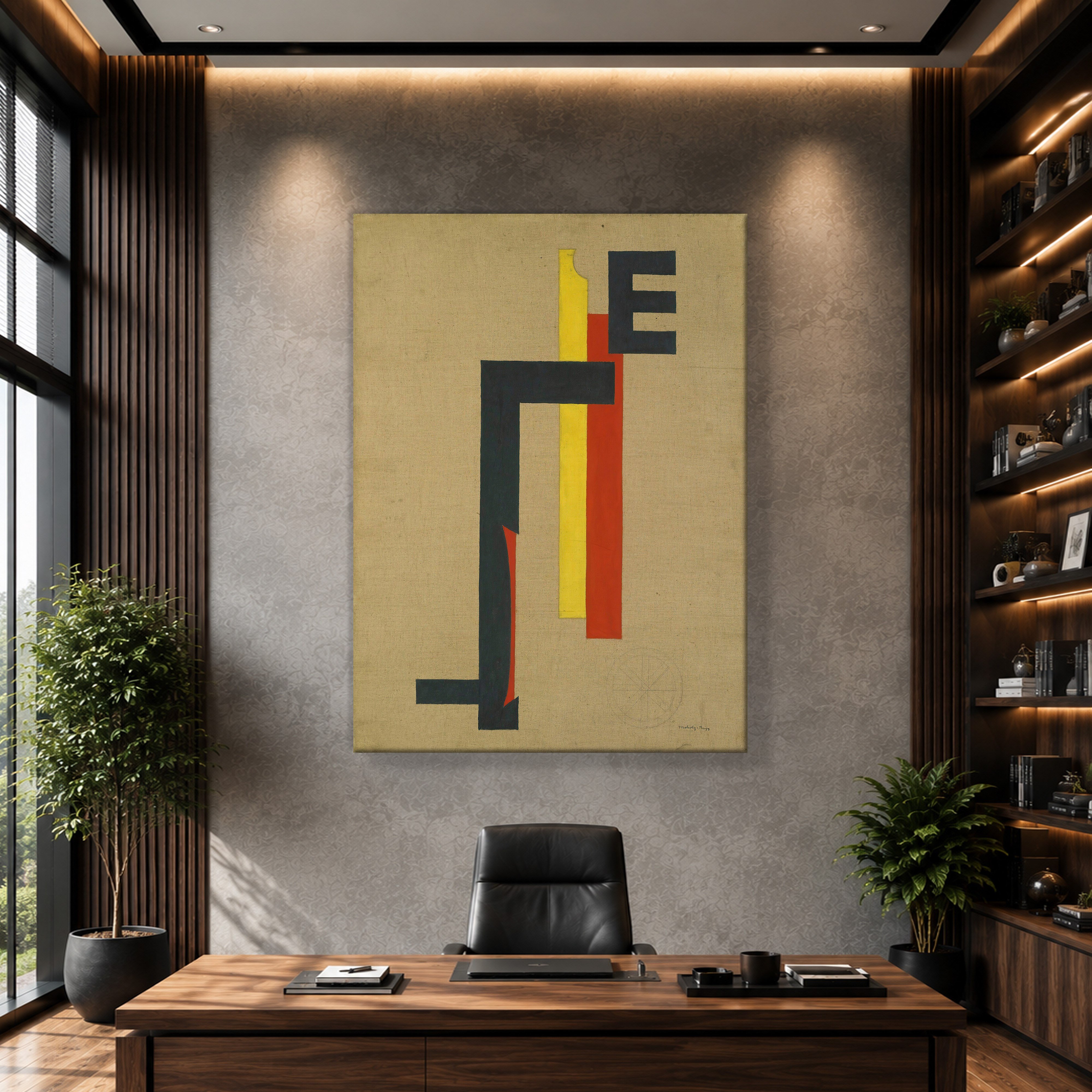 E-Bild (E Picture) 1921 Kanvas Tablo – El Lissitzky Soyut Geometrik Modern Sanat Baskısı