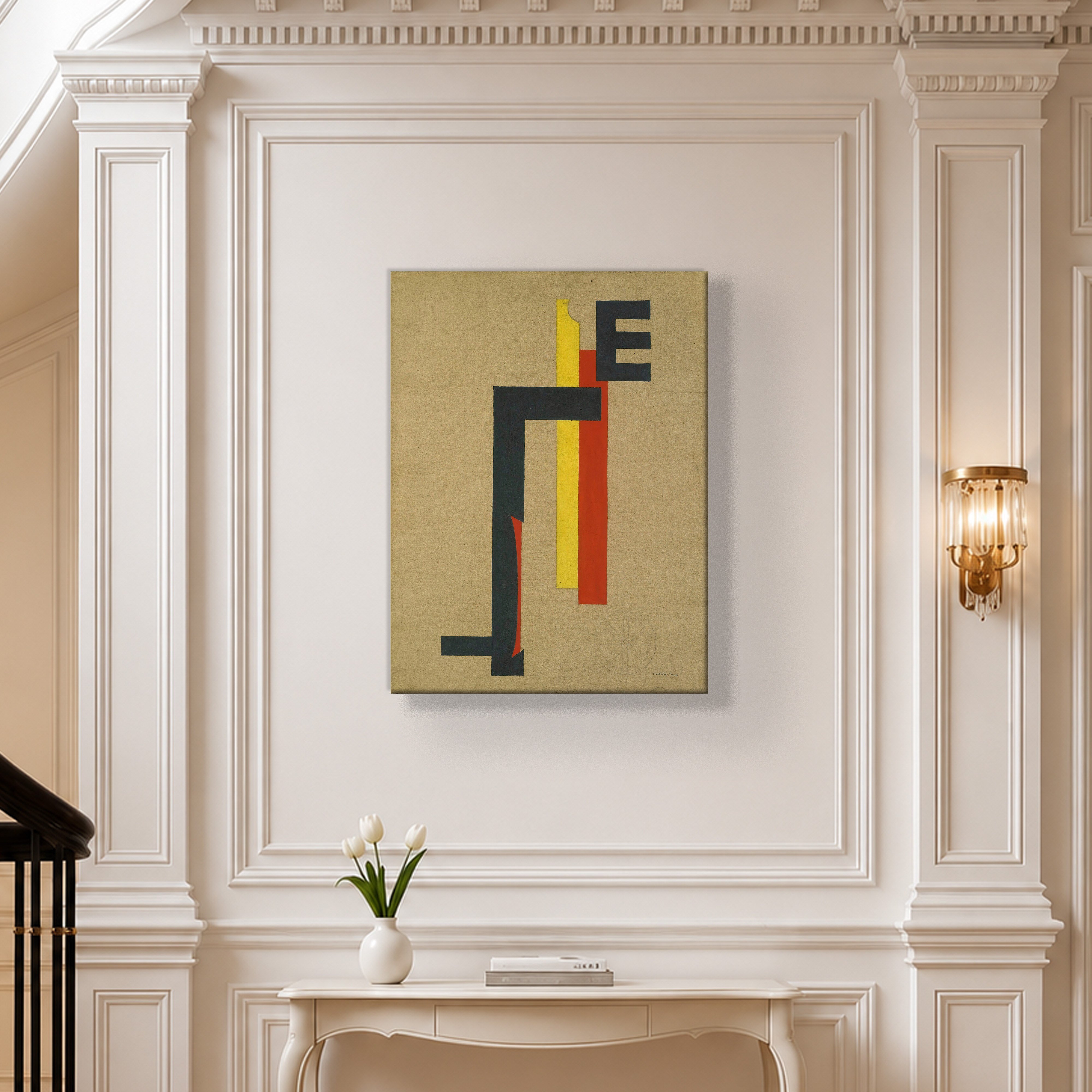 E-Bild (E Picture) 1921 Kanvas Tablo – El Lissitzky Soyut Geometrik Modern Sanat Baskısı