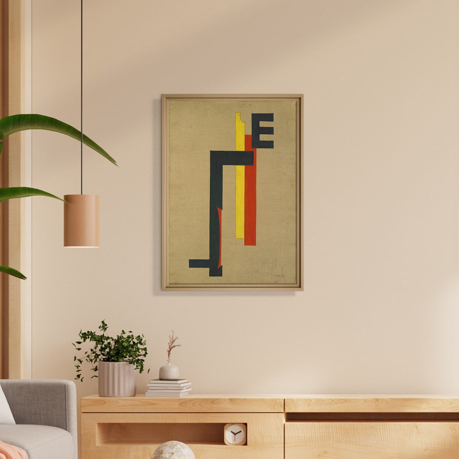 E-Bild (E Picture) 1921 Kanvas Tablo – El Lissitzky Soyut Geometrik Modern Sanat Baskısı