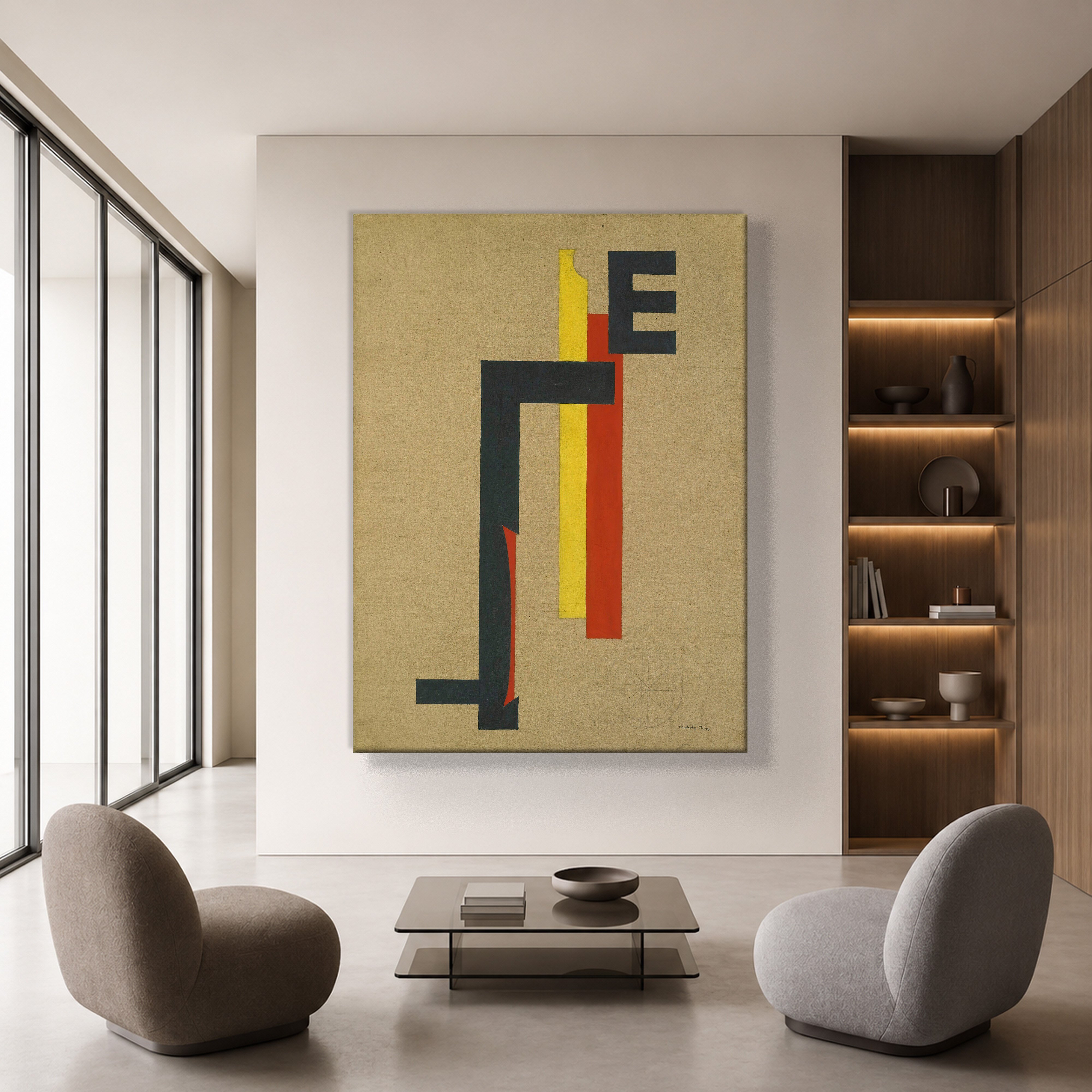 E-Bild (E Picture) 1921 Kanvas Tablo – El Lissitzky Soyut Geometrik Modern Sanat Baskısı