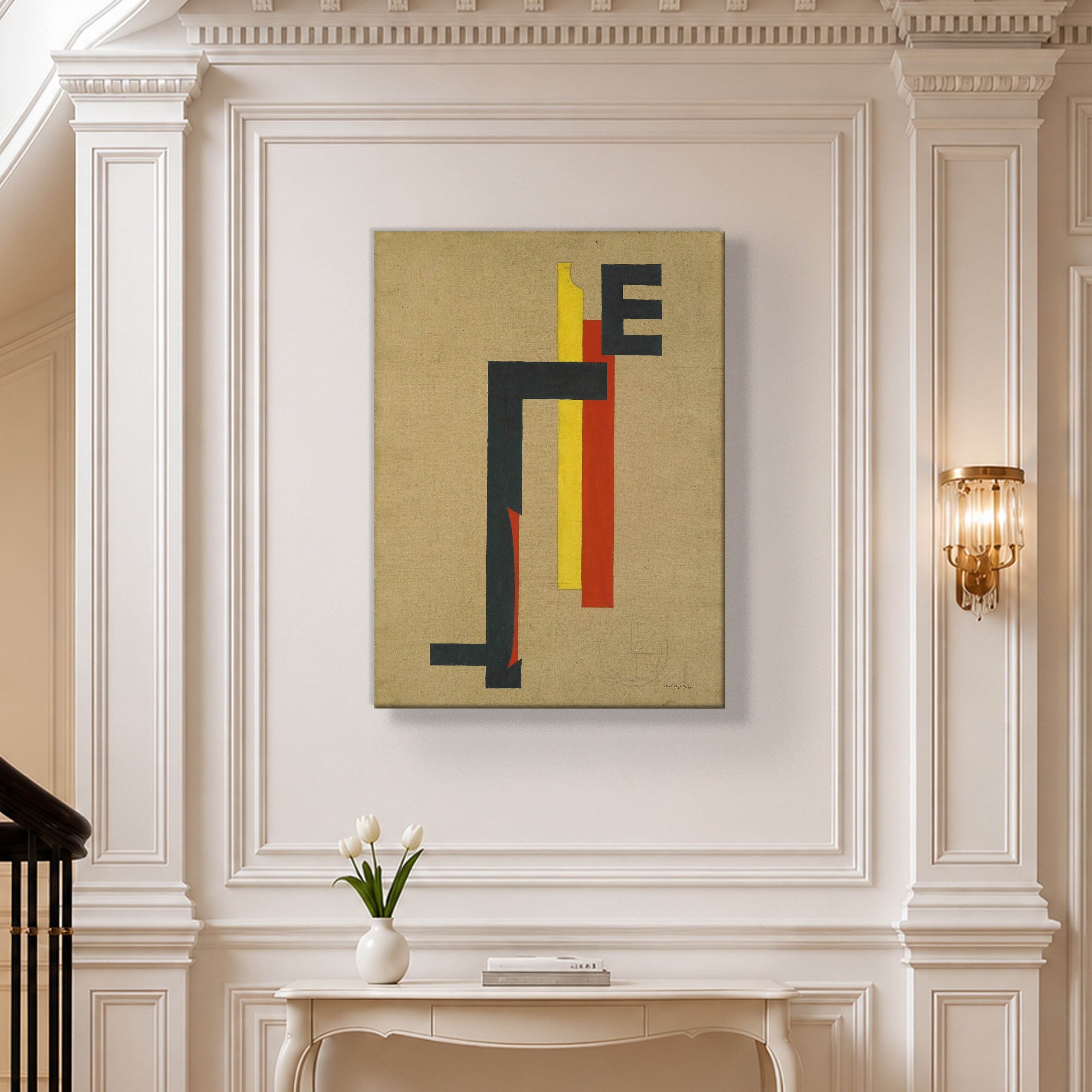 E-Bild (E Picture) 1921 Kanvas Tablo – El Lissitzky Soyut Geometrik Modern Sanat Baskısı