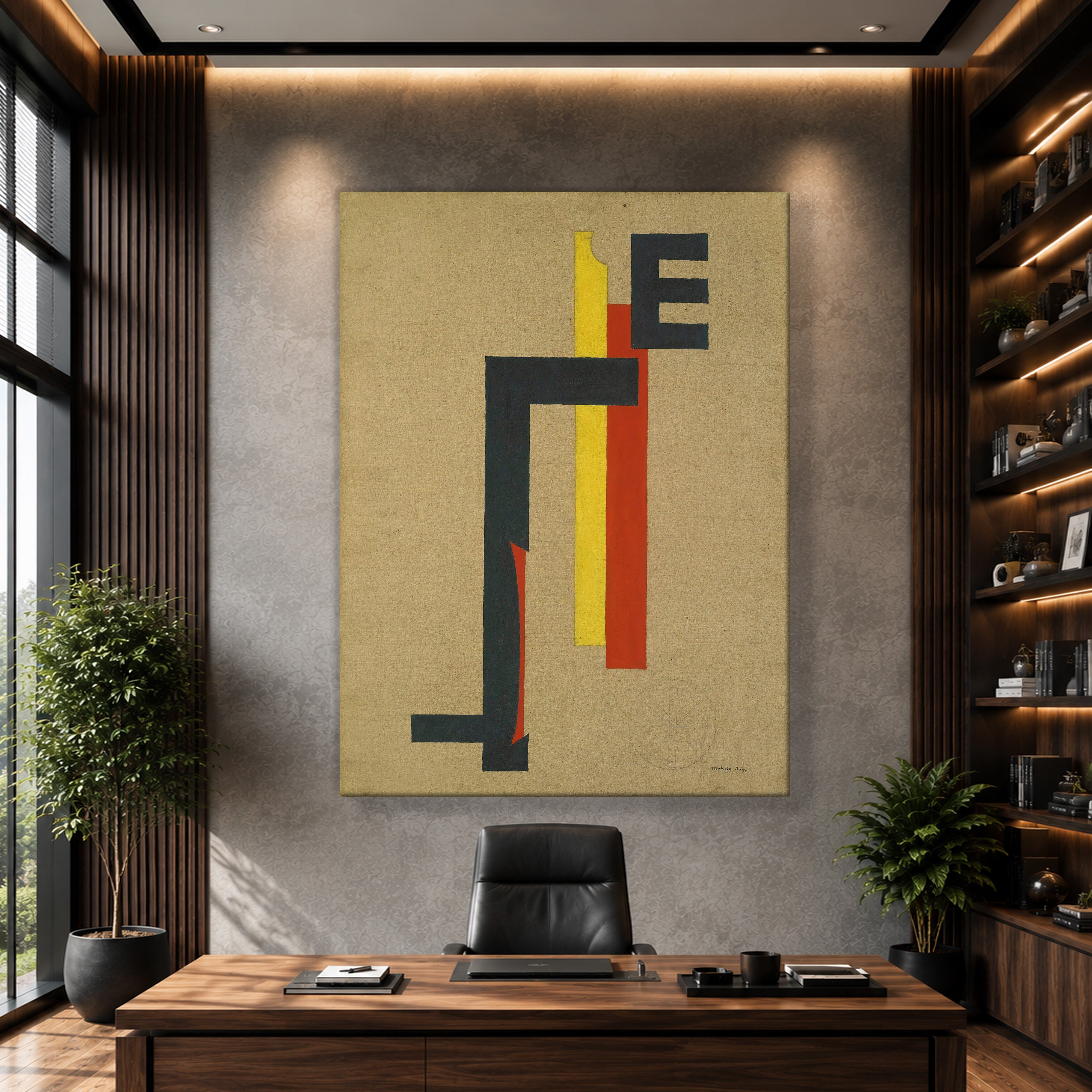 E-Bild (E Picture) 1921 Kanvas Tablo – El Lissitzky Soyut Geometrik Modern Sanat Baskısı