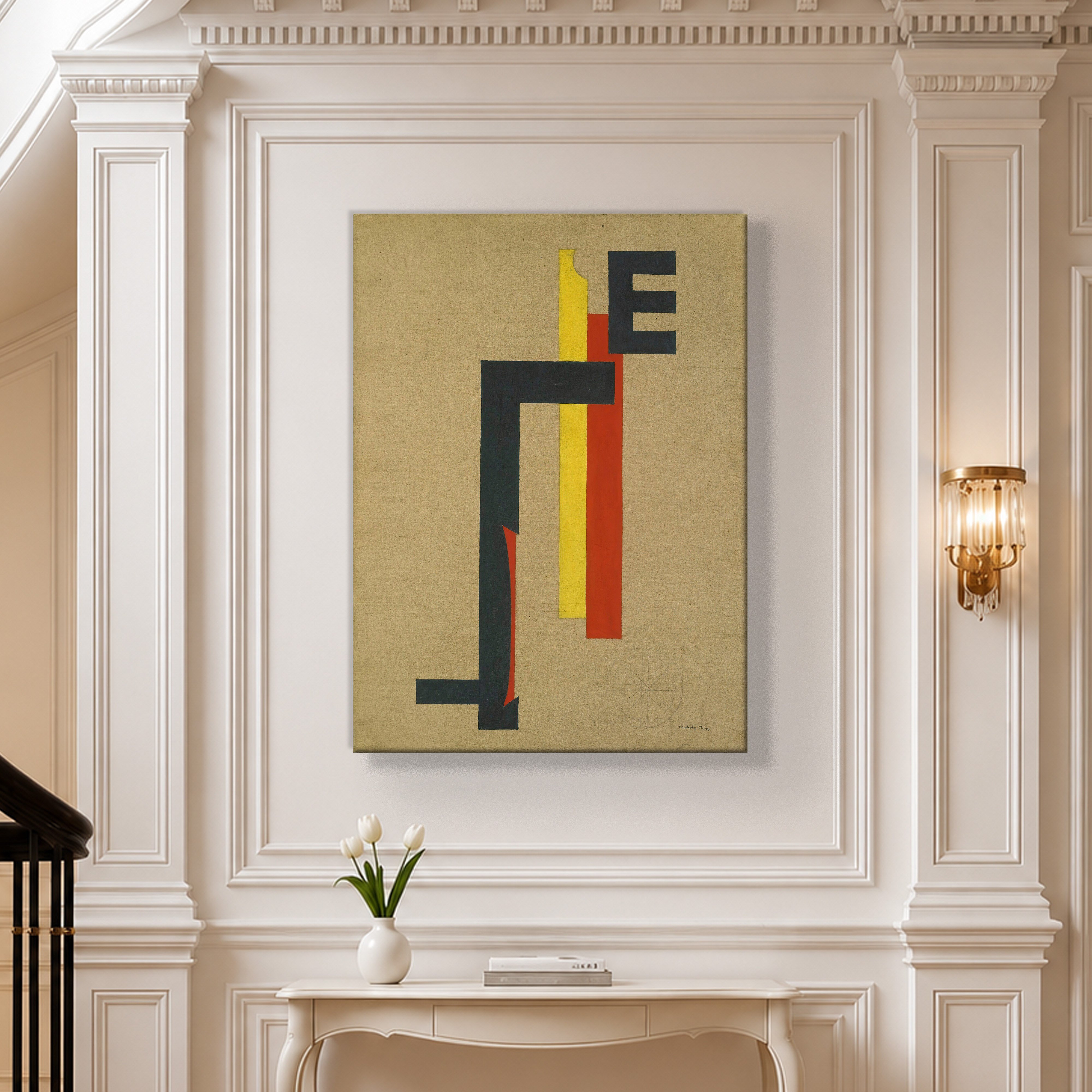 E-Bild (E Picture) 1921 Kanvas Tablo – El Lissitzky Soyut Geometrik Modern Sanat Baskısı
