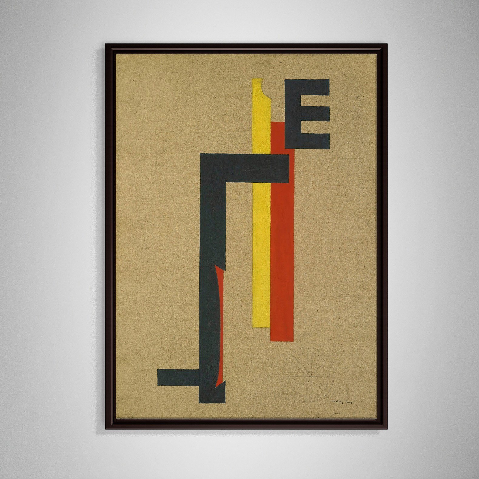 E-Bild (E Picture) 1921 Kanvas Tablo – El Lissitzky Soyut Geometrik Modern Sanat Baskısı