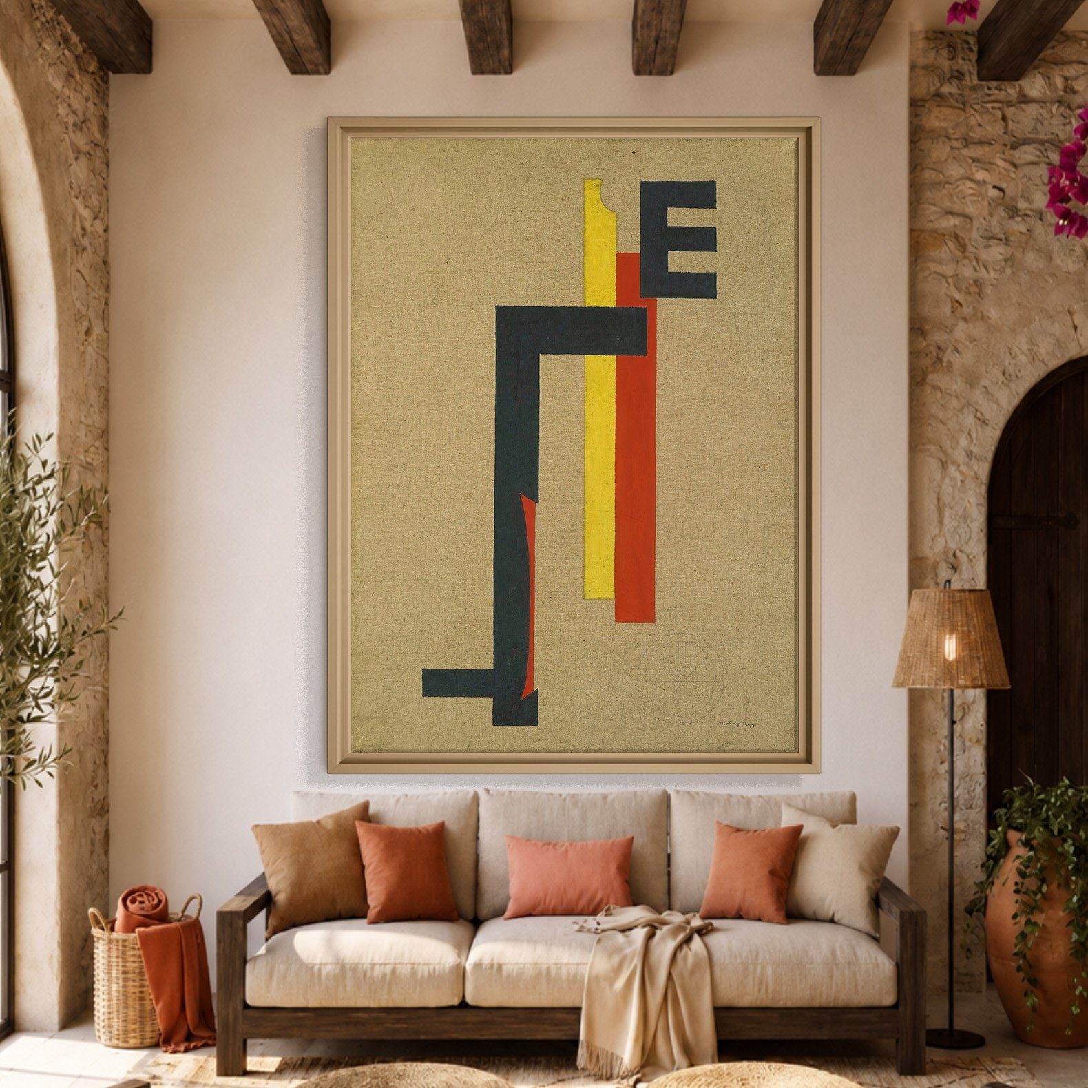 E-Bild (E Picture) 1921 Kanvas Tablo – El Lissitzky Soyut Geometrik Modern Sanat Baskısı
