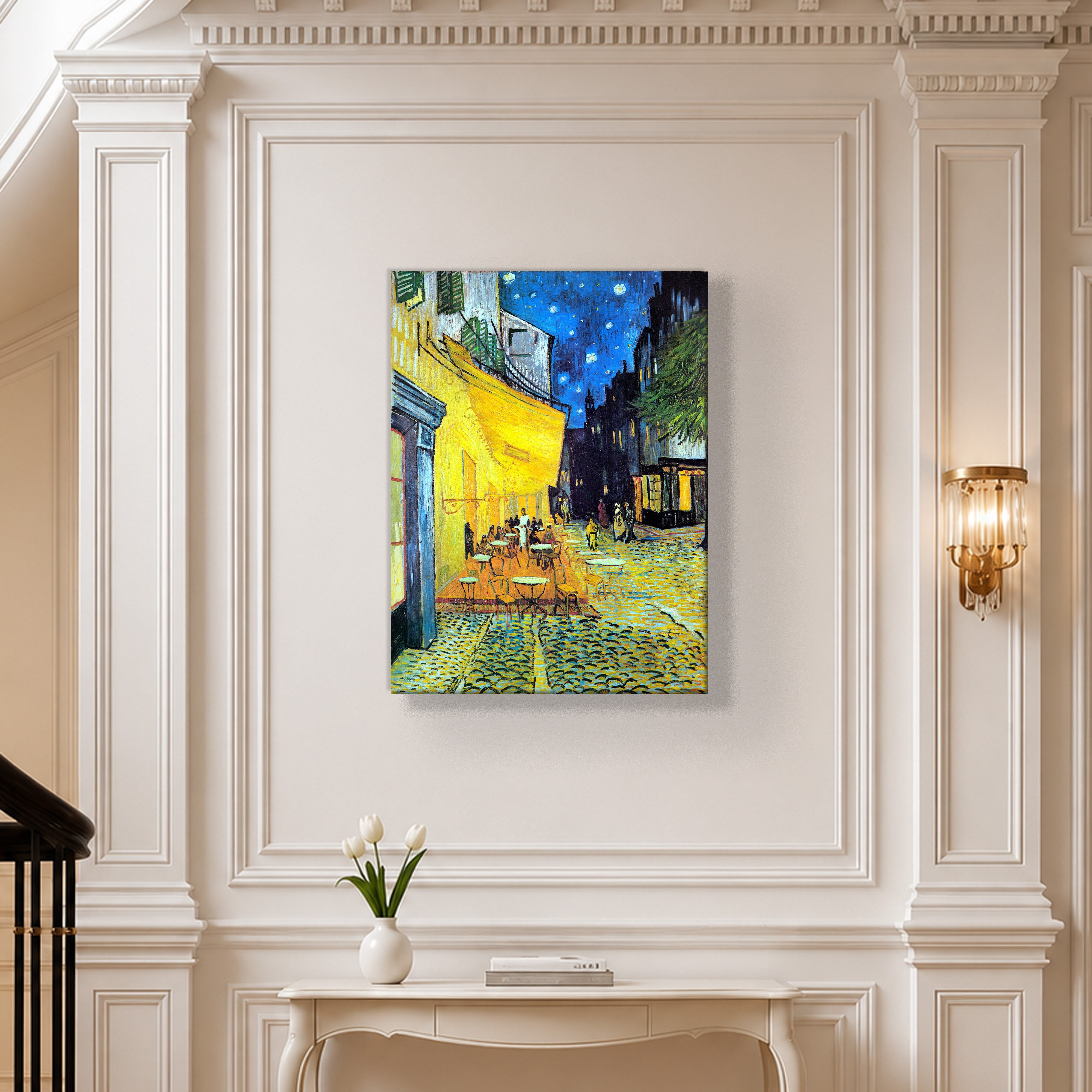 Gece Kafe Terası Kanvas Tablo – Vincent van Gogh Café Terrace at Night Klasik Sanat Eseri