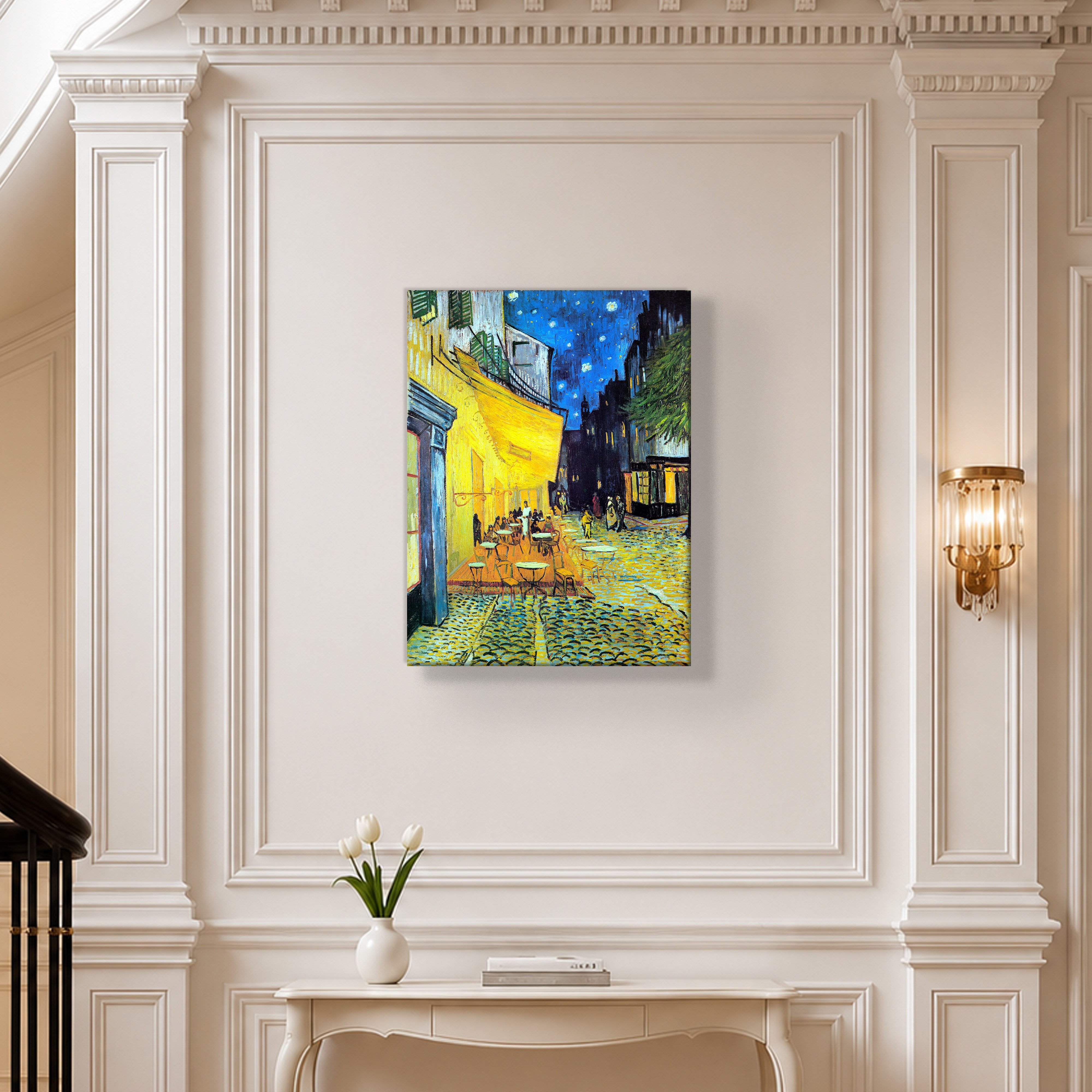 Gece Kafe Terası Kanvas Tablo – Vincent van Gogh Café Terrace at Night Klasik Sanat Eseri