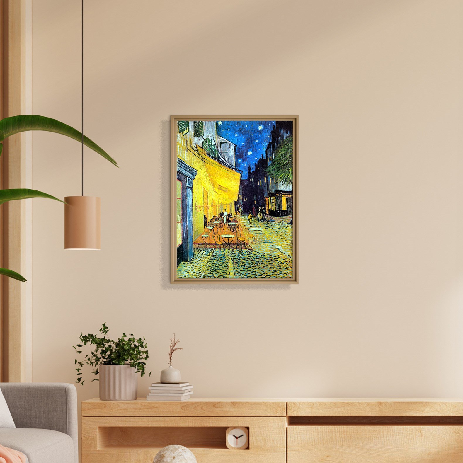 Gece Kafe Terası Kanvas Tablo – Vincent van Gogh Café Terrace at Night Klasik Sanat Eseri
