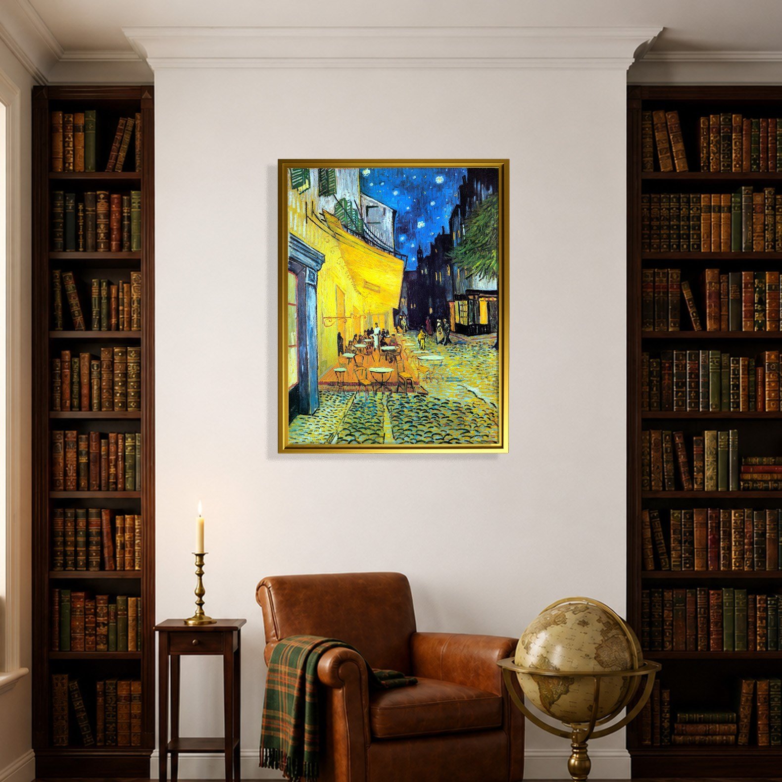Gece Kafe Terası Kanvas Tablo – Vincent van Gogh Café Terrace at Night Klasik Sanat Eseri