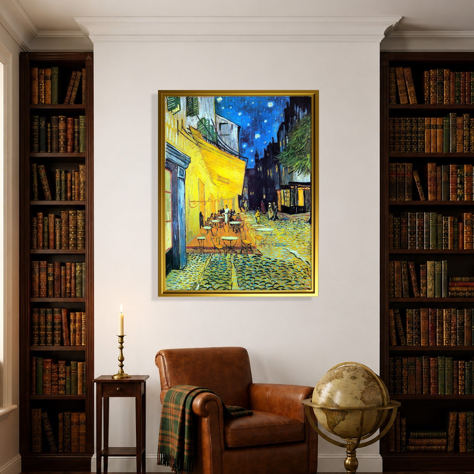 Gece Kafe Terası Kanvas Tablo – Vincent van Gogh Café Terrace at Night Klasik Sanat Eseri