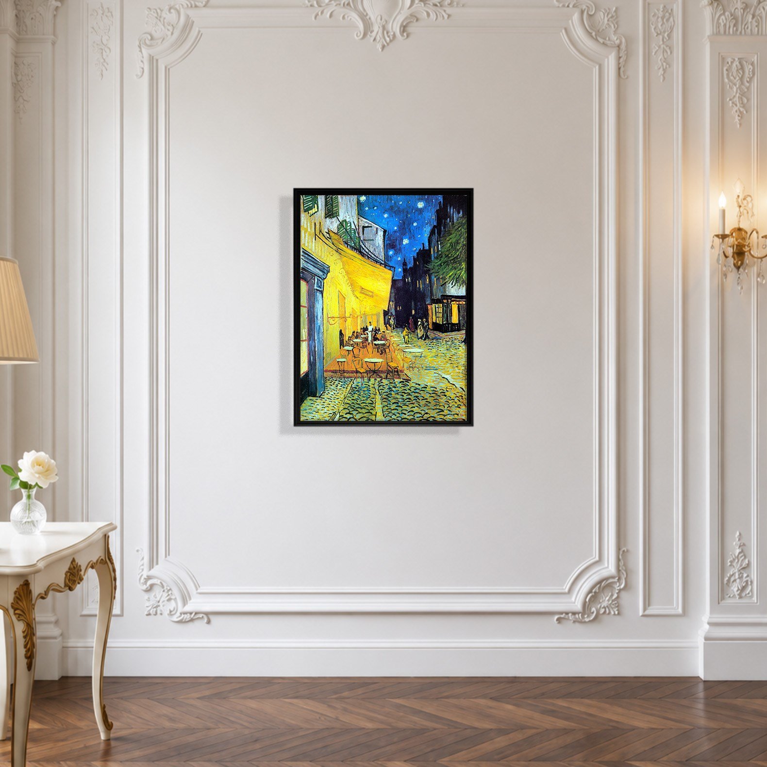 Gece Kafe Terası Kanvas Tablo – Vincent van Gogh Café Terrace at Night Klasik Sanat Eseri