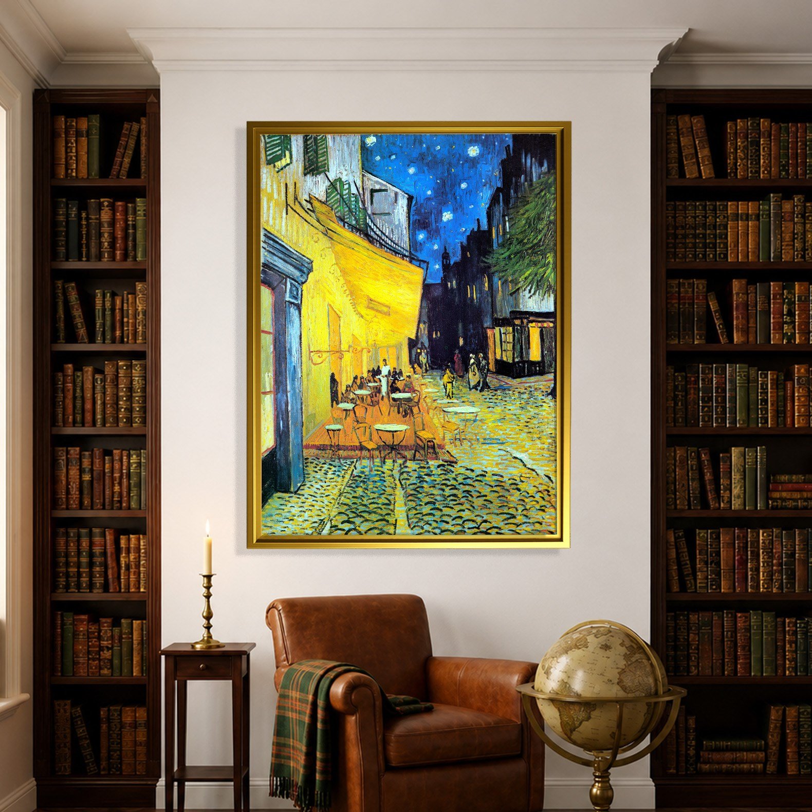 Gece Kafe Terası Kanvas Tablo – Vincent van Gogh Café Terrace at Night Klasik Sanat Eseri