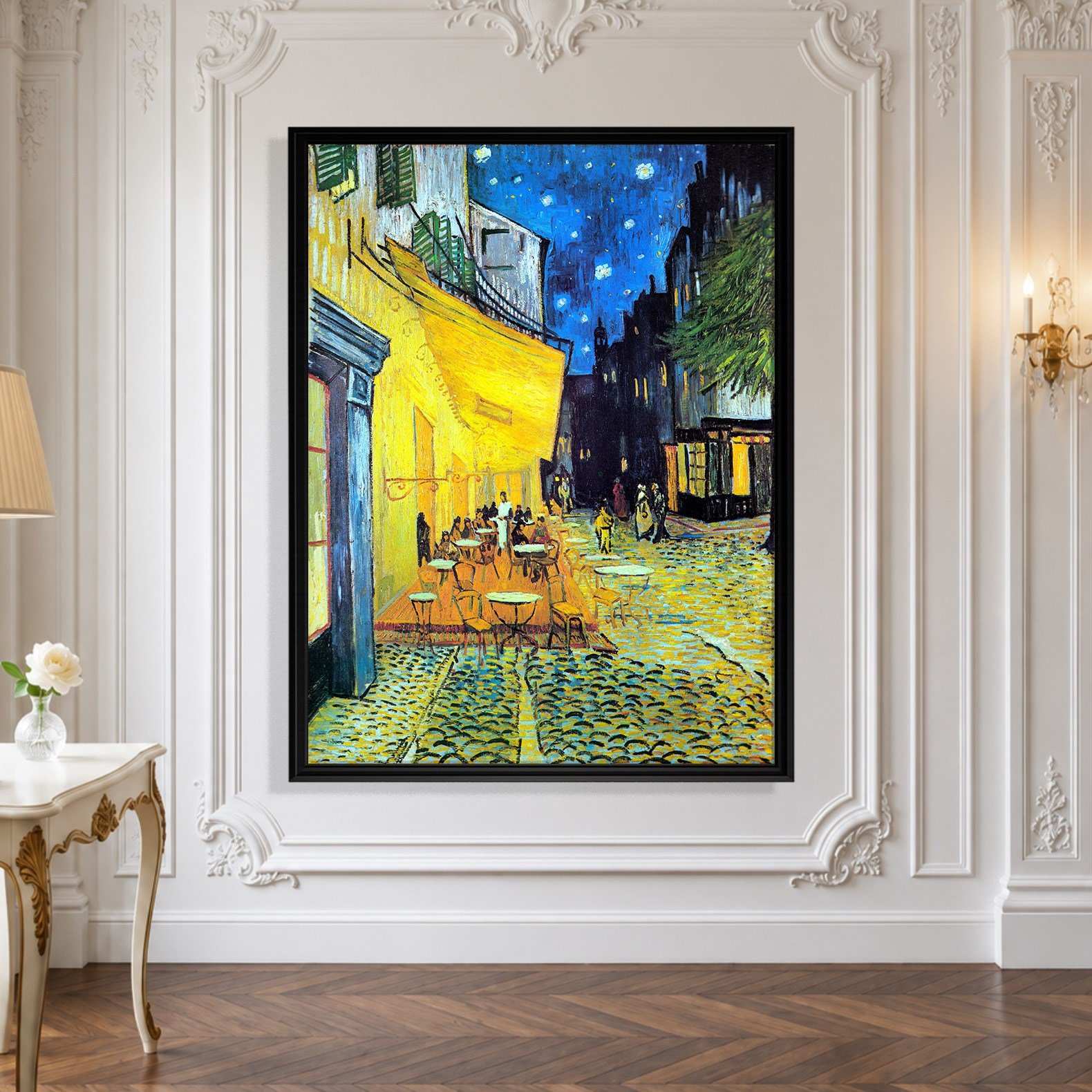 Gece Kafe Terası Kanvas Tablo – Vincent van Gogh Café Terrace at Night Klasik Sanat Eseri