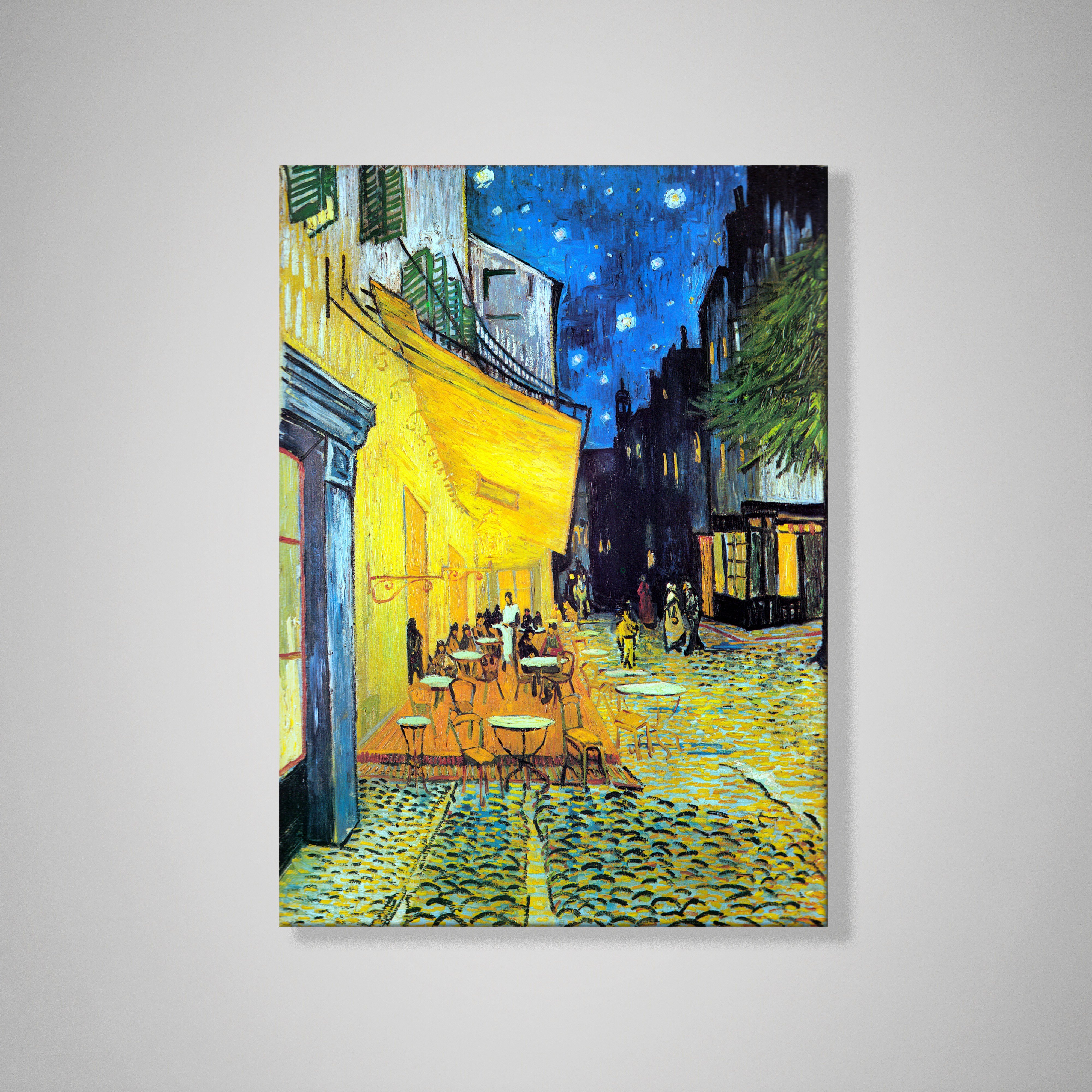 Gece Kafe Terası Kanvas Tablo – Vincent van Gogh Café Terrace at Night Klasik Sanat Eseri