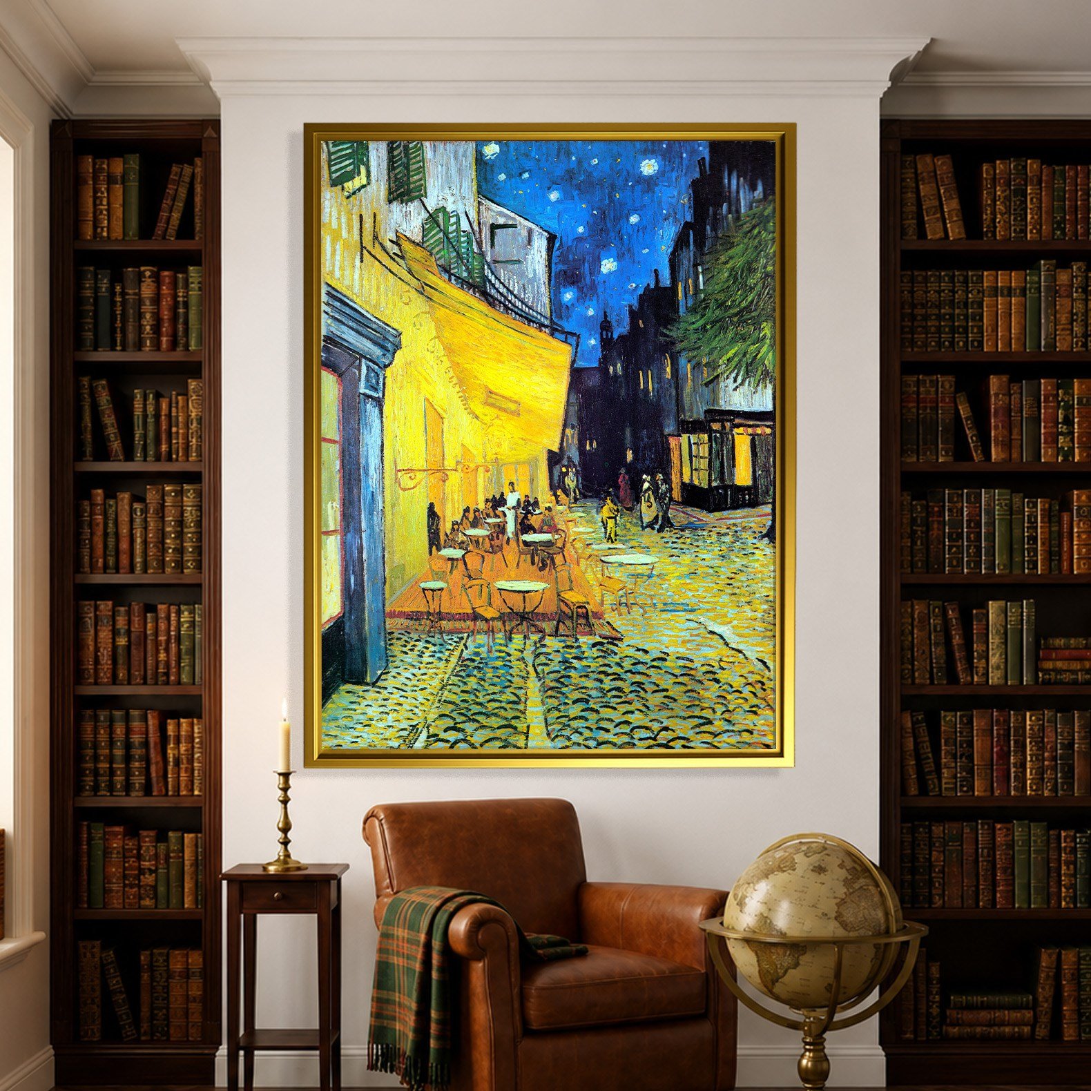 Gece Kafe Terası Kanvas Tablo – Vincent van Gogh Café Terrace at Night Klasik Sanat Eseri